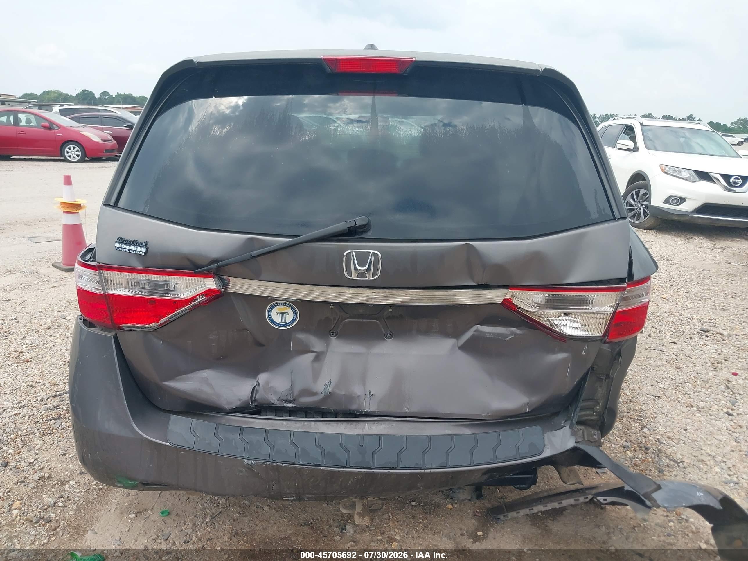 2011 Honda Odyssey Ex-l Gray vin: 5FNRL5H67BB099103