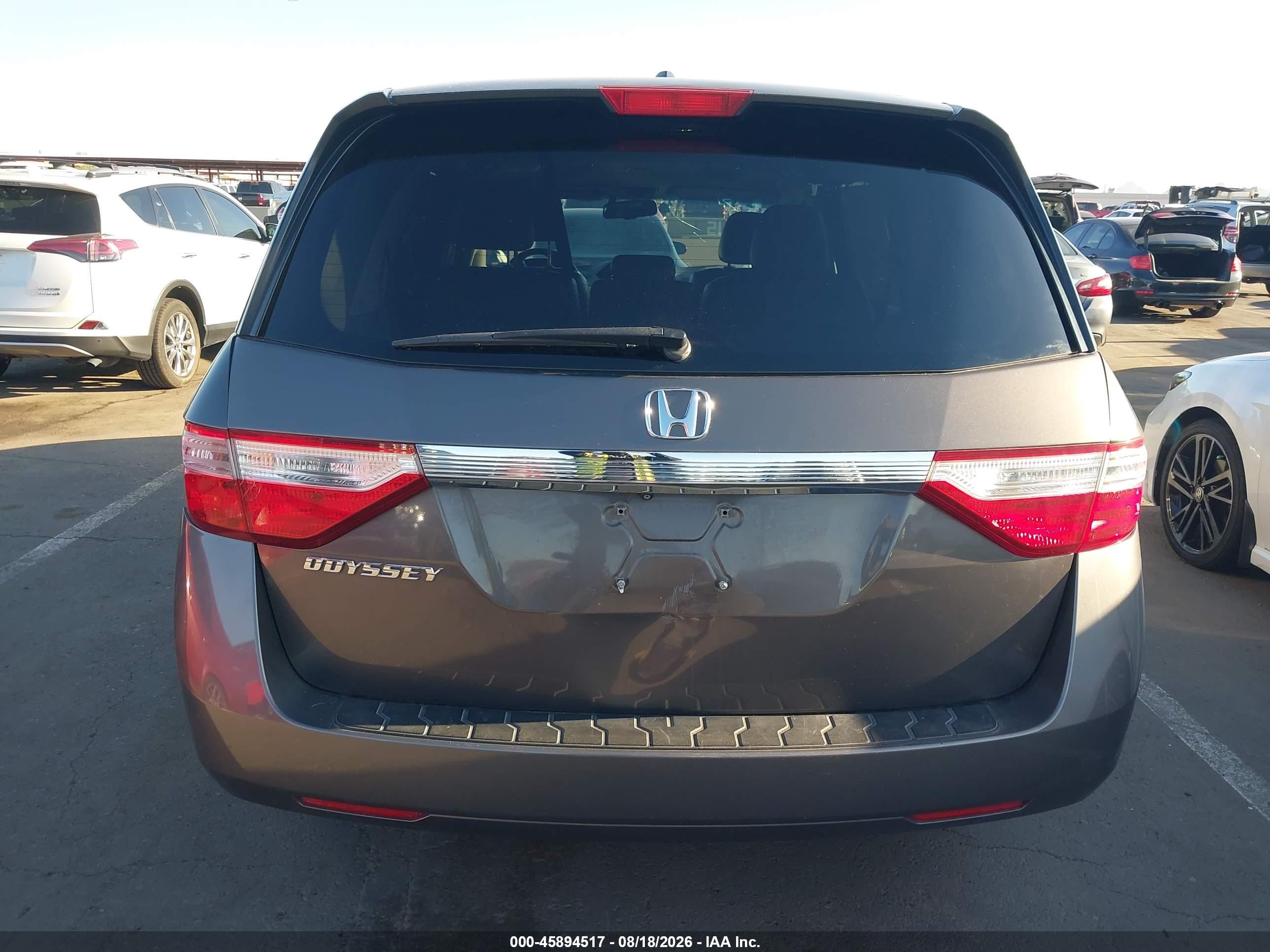 2011 Honda Odyssey Ex-l Gray vin: 5FNRL5H67BB100590