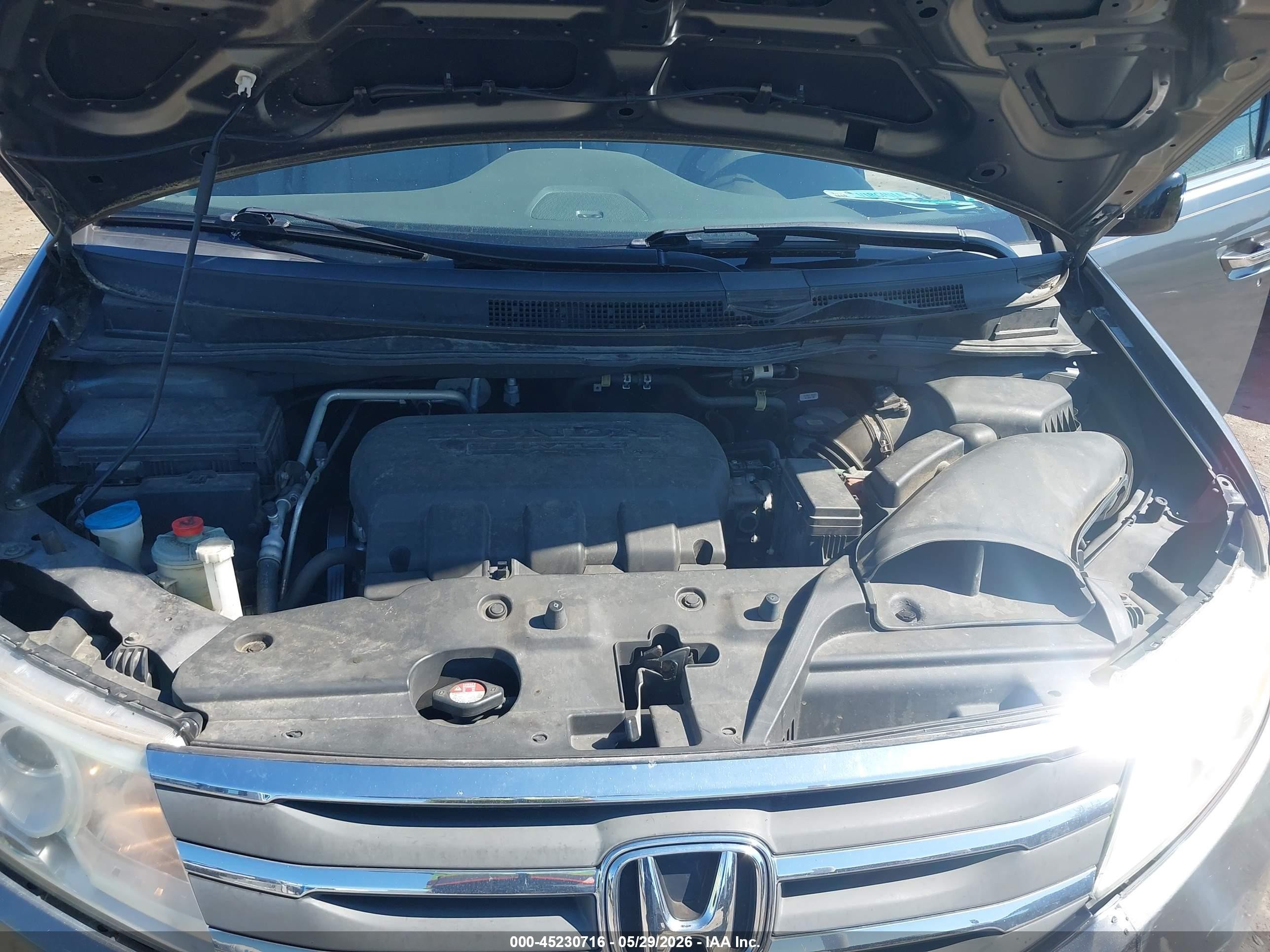 2011 Honda Odyssey Ex-l Gray vin: 5FNRL5H67BB103215