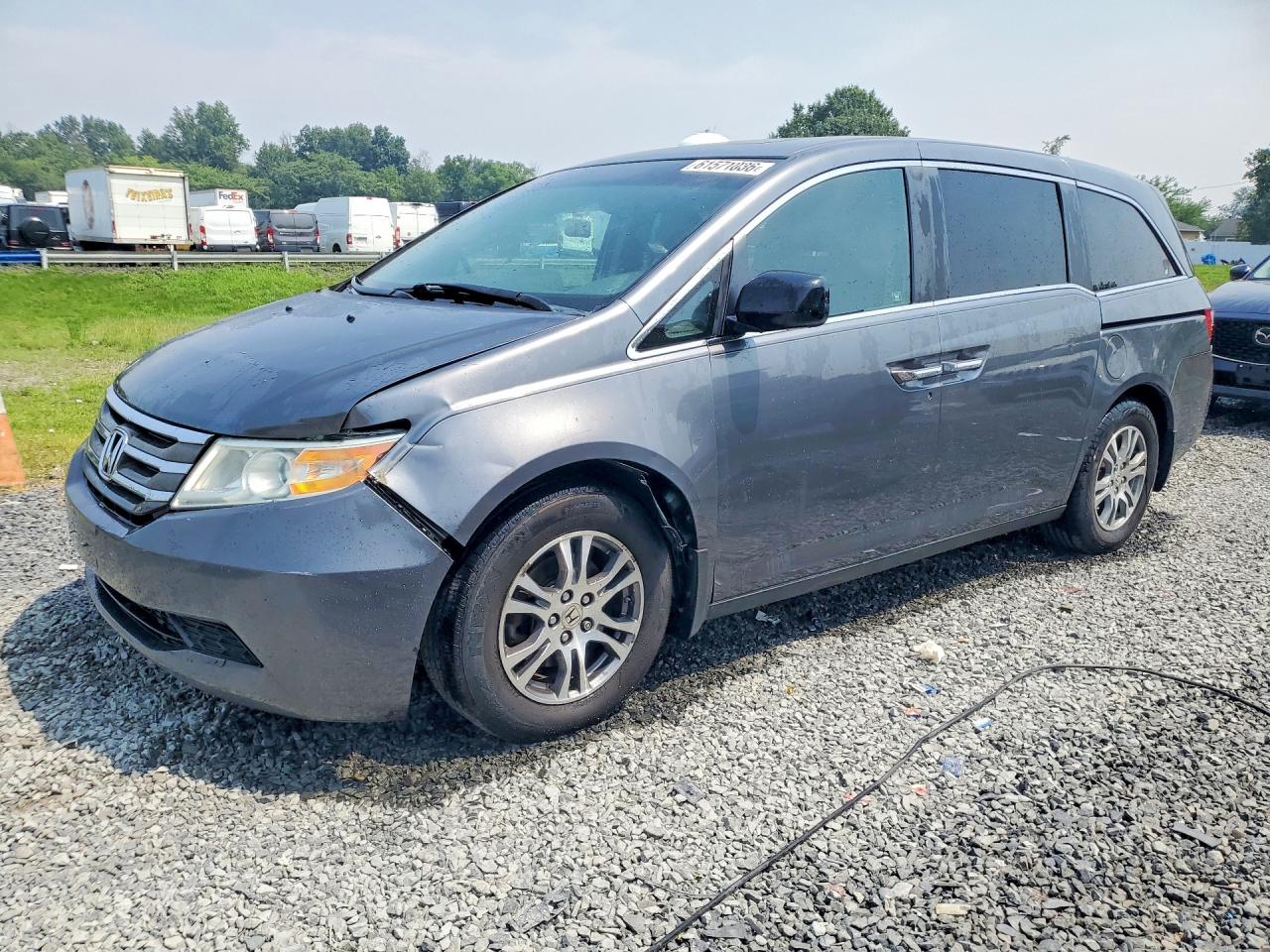 2012 Honda Odyssey Exl Gray vin: 5FNRL5H67CB005092