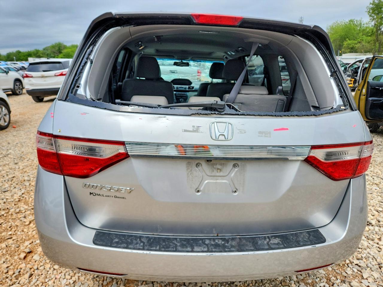 2012 Honda Odyssey Exl Silver vin: 5FNRL5H67CB010745