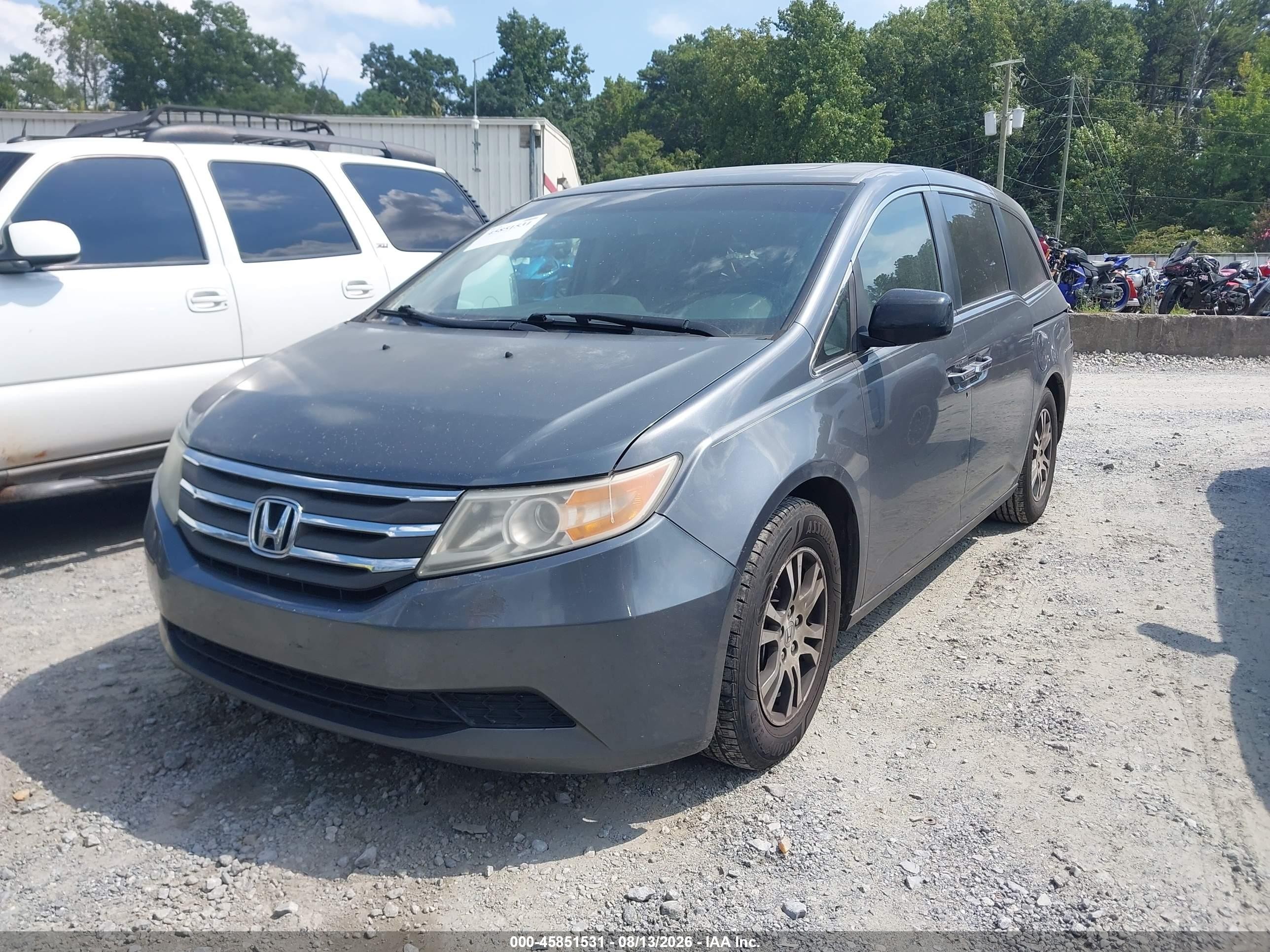 2012 Honda Odyssey Ex-l Gray vin: 5FNRL5H67CB010972