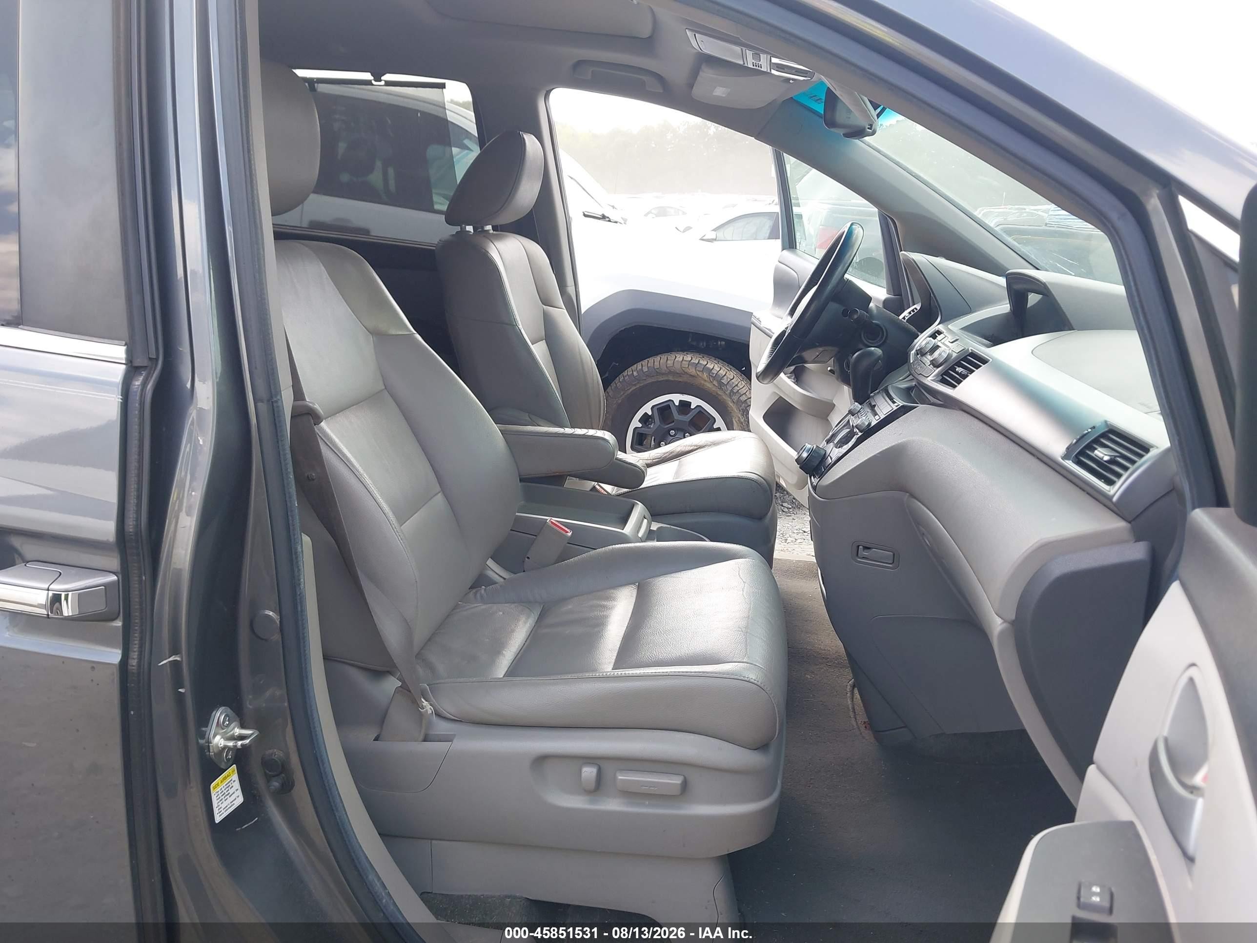 2012 Honda Odyssey Ex-l Gray vin: 5FNRL5H67CB010972