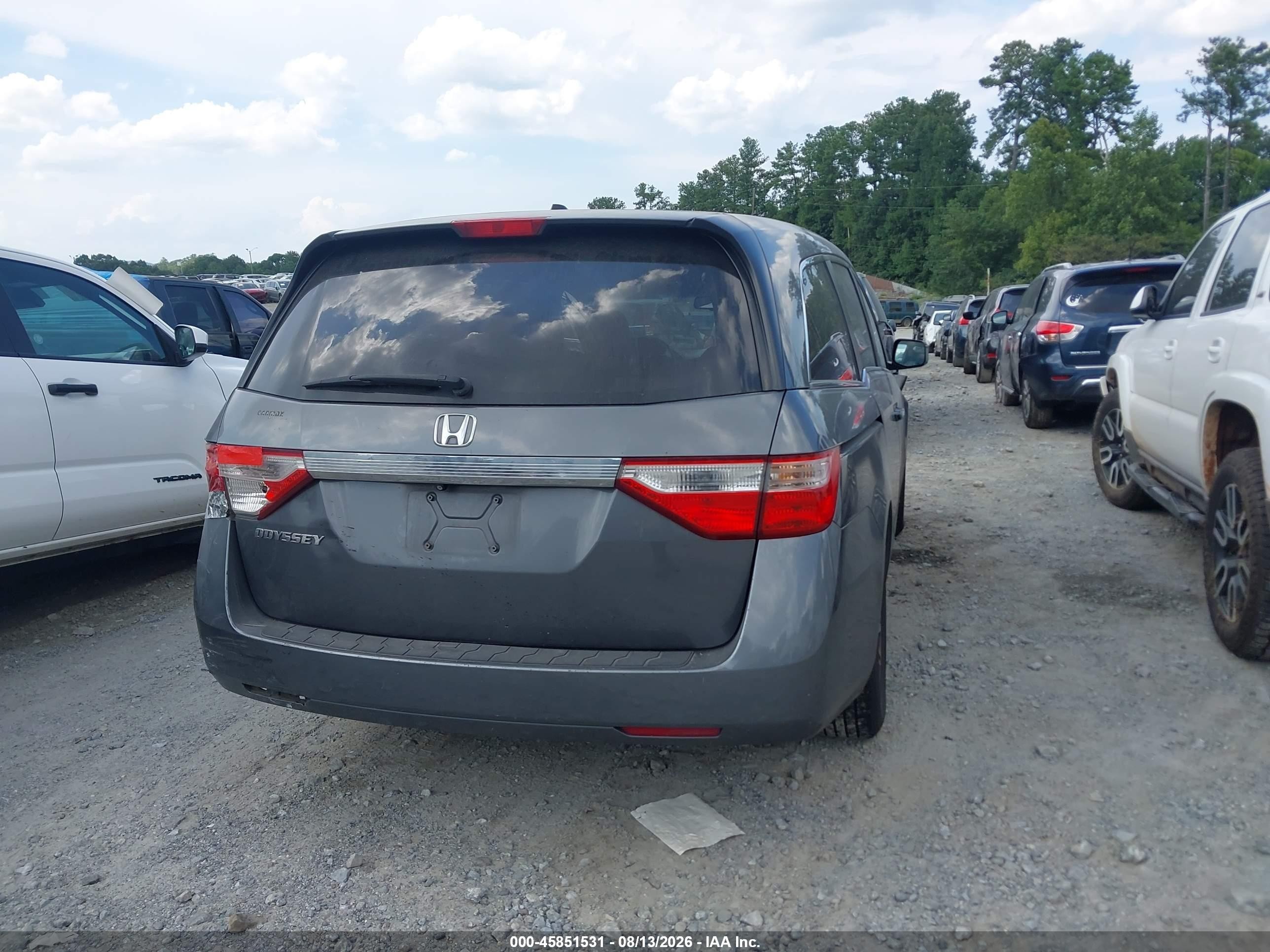 2012 Honda Odyssey Ex-l Gray vin: 5FNRL5H67CB010972