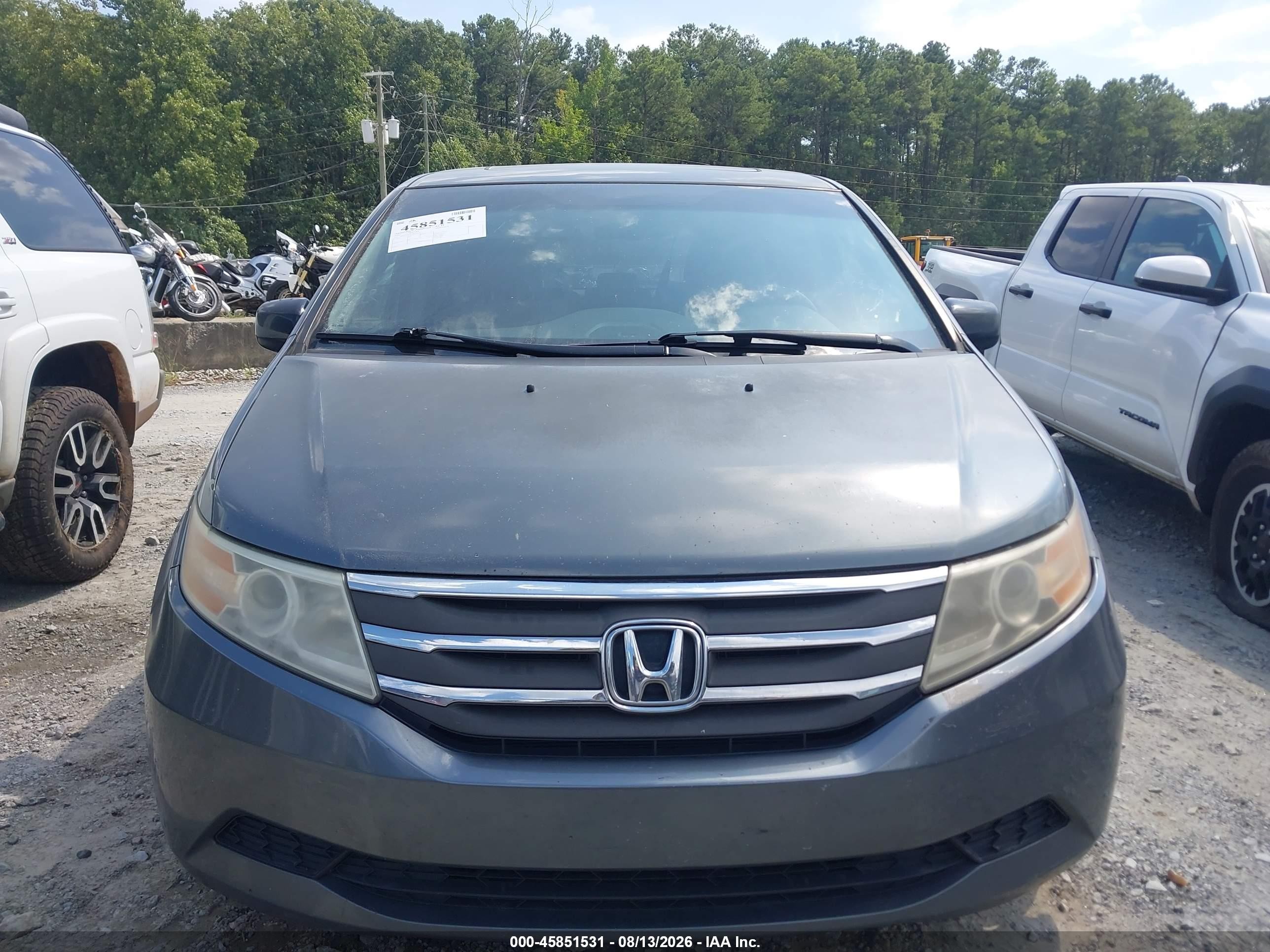 2012 Honda Odyssey Ex-l Gray vin: 5FNRL5H67CB010972