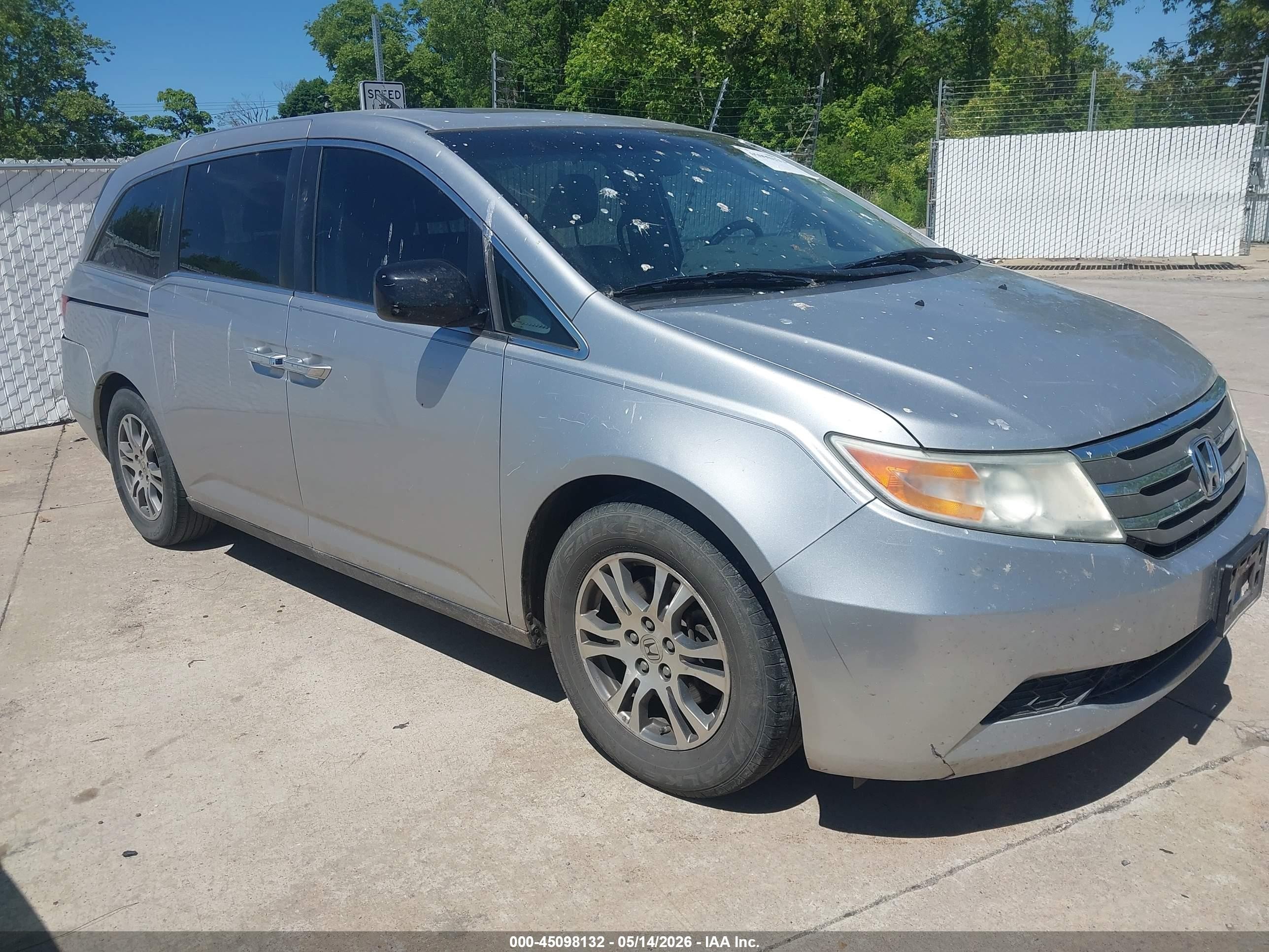 2012 Honda Odyssey Ex-l Silver vin: 5FNRL5H67CB011605