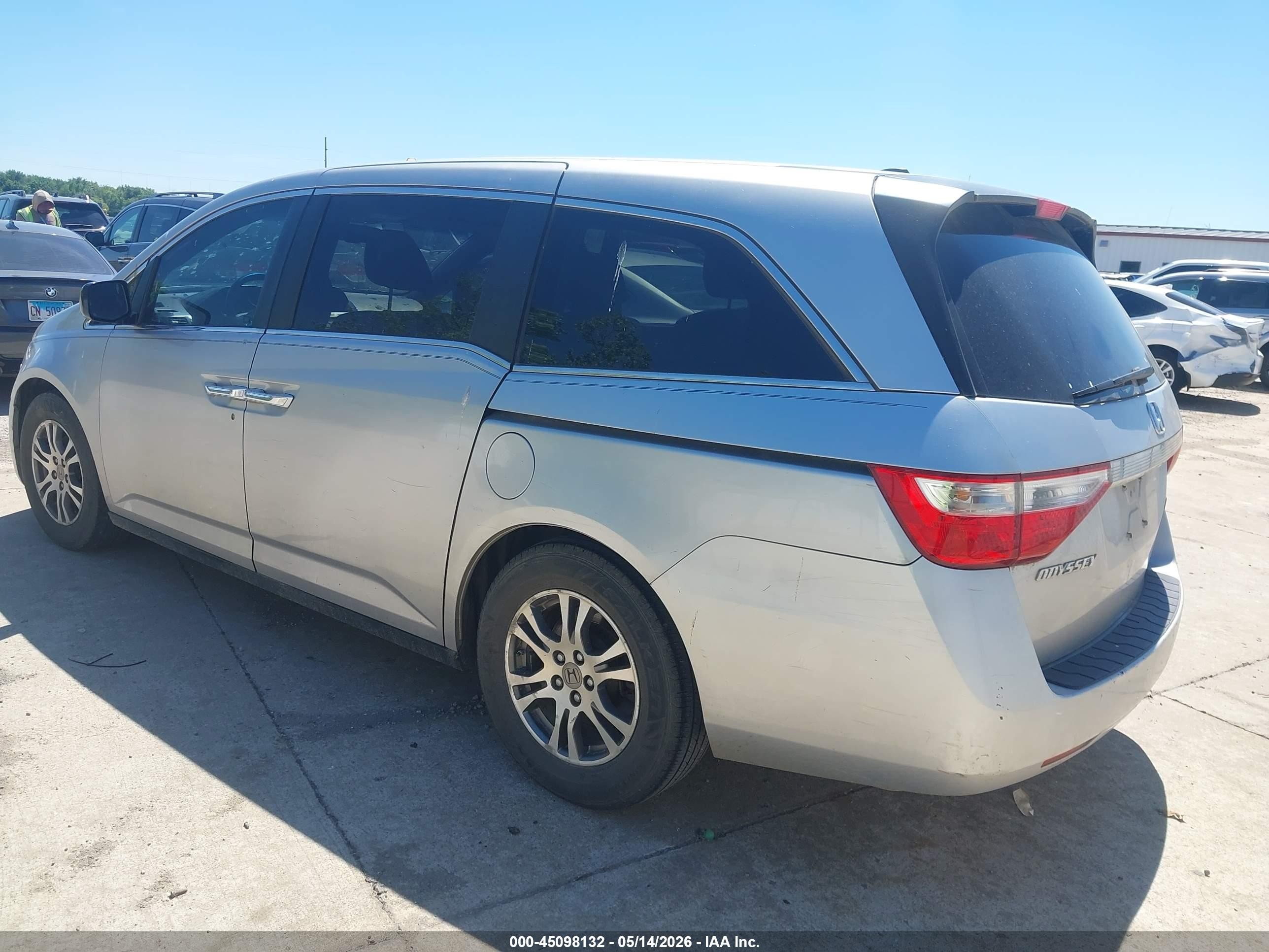 2012 Honda Odyssey Ex-l Silver vin: 5FNRL5H67CB011605