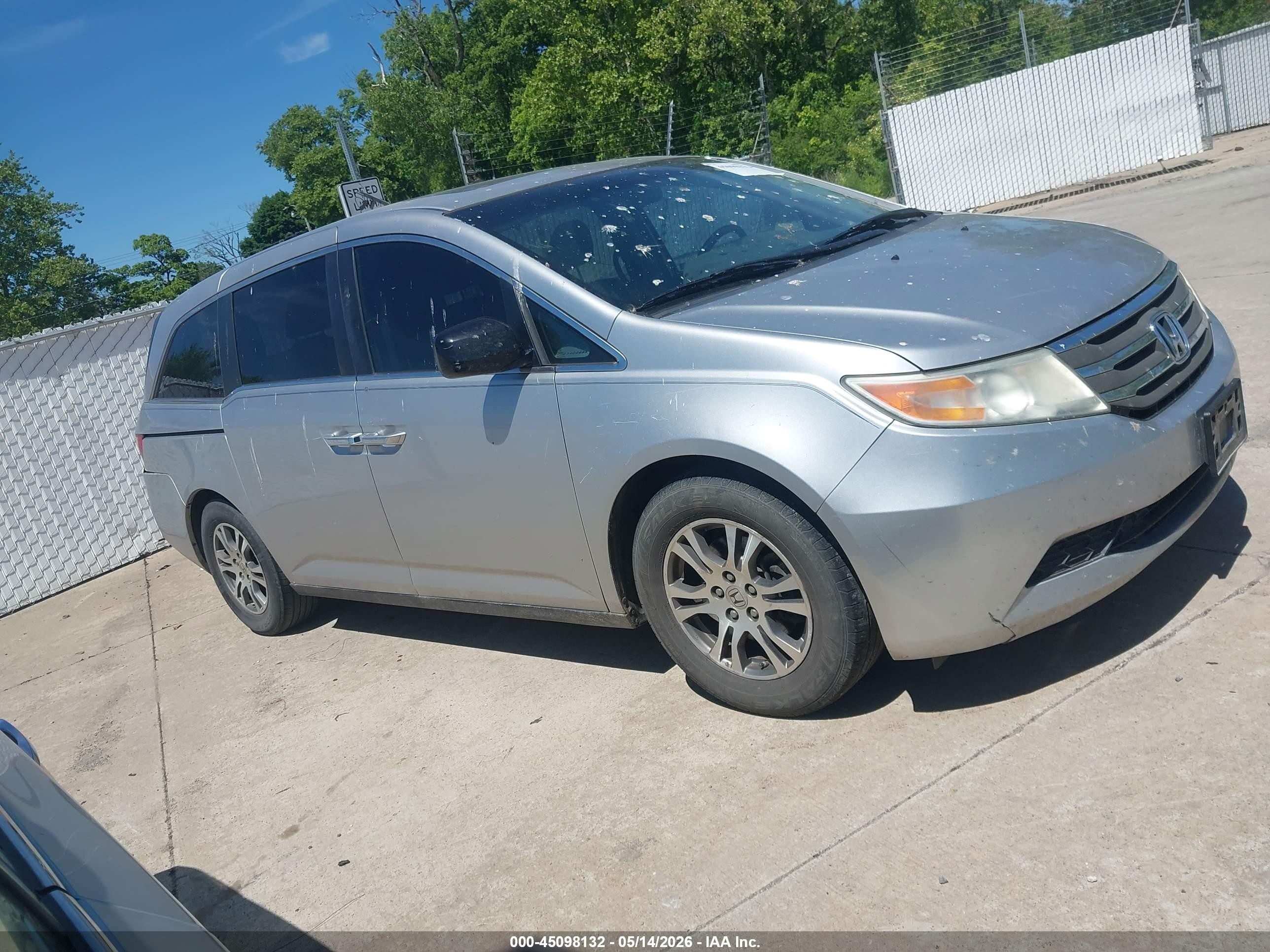 2012 Honda Odyssey Ex-l Silver vin: 5FNRL5H67CB011605