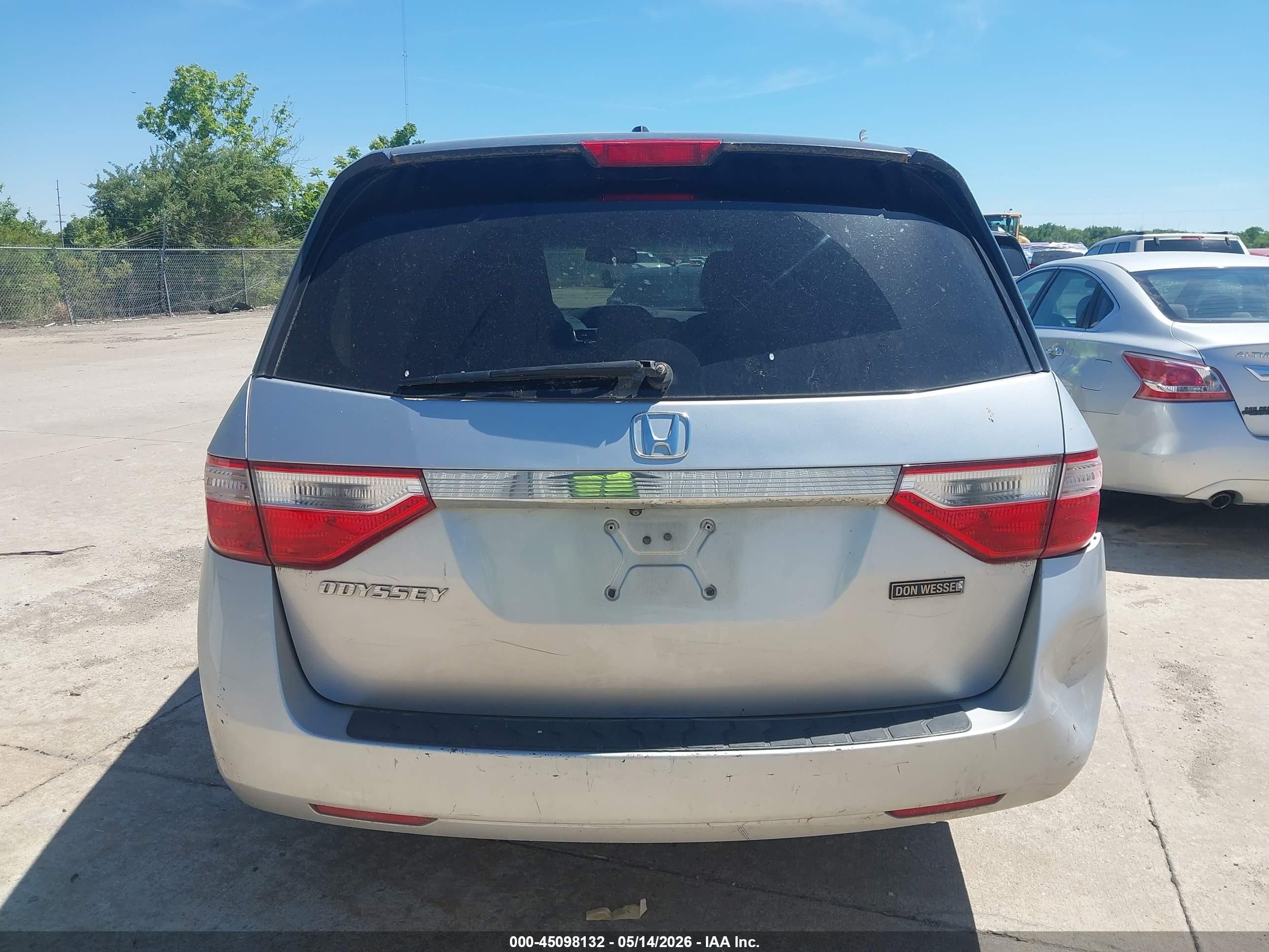 2012 Honda Odyssey Ex-l Silver vin: 5FNRL5H67CB011605