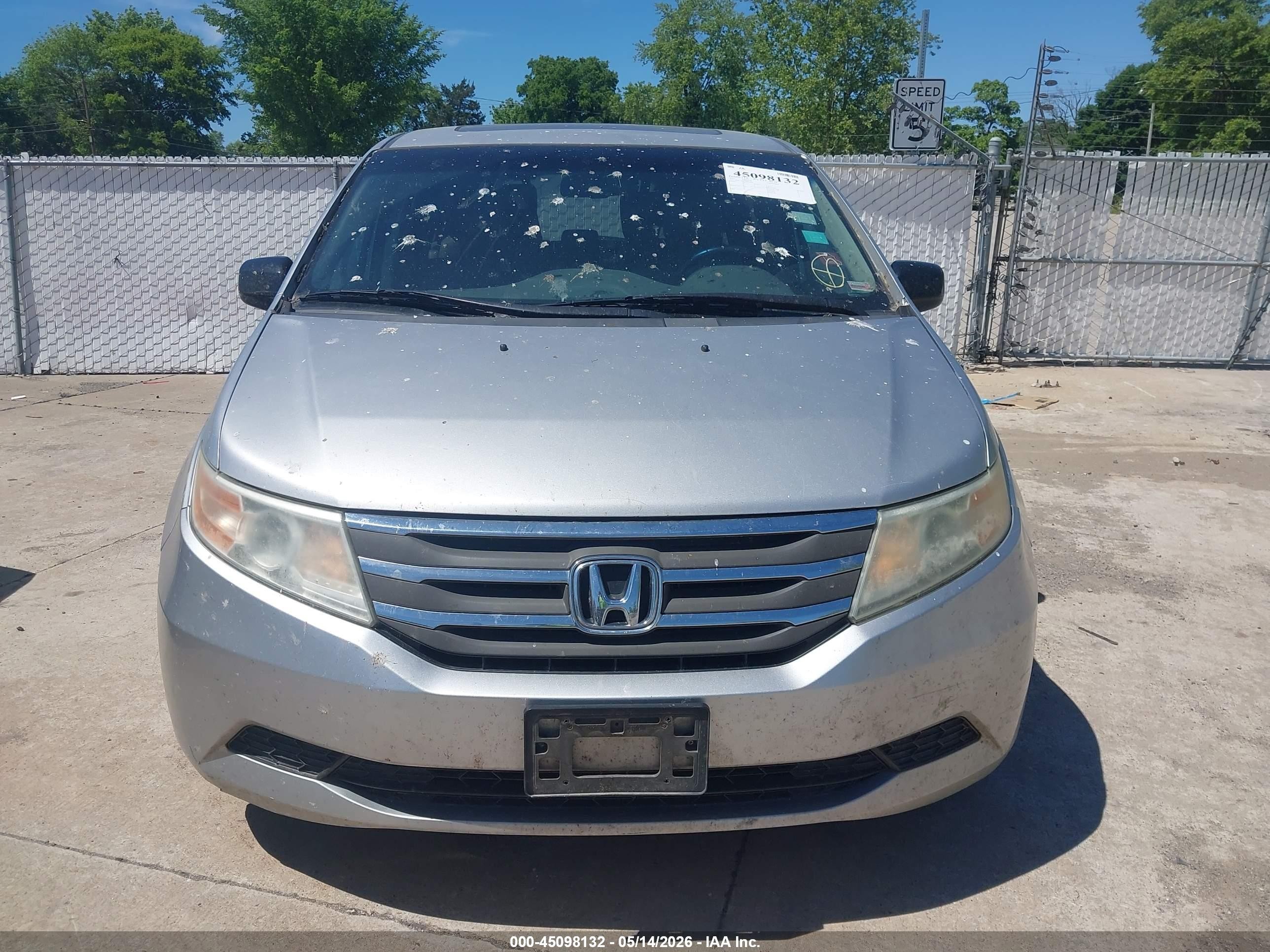 2012 Honda Odyssey Ex-l Silver vin: 5FNRL5H67CB011605