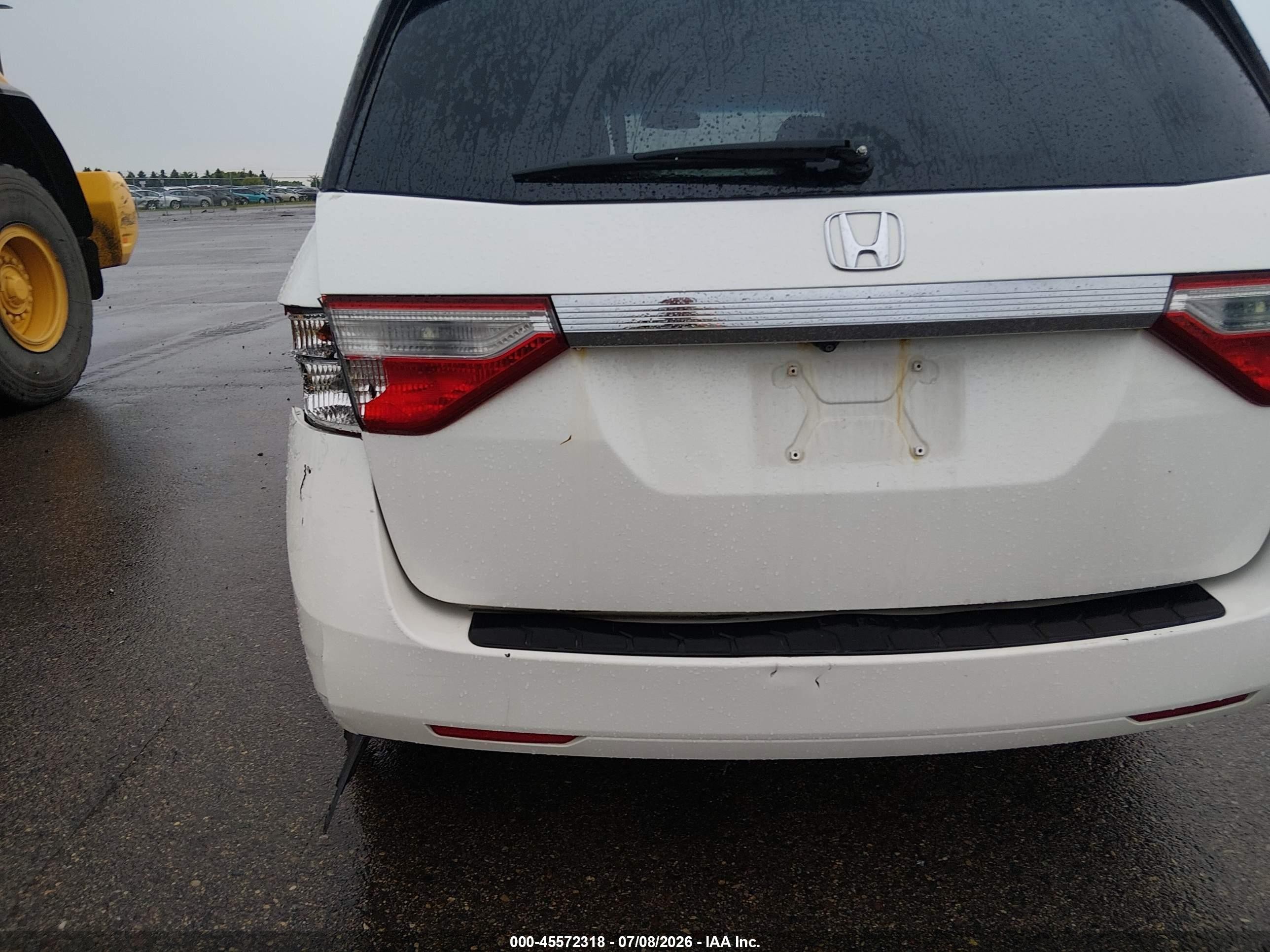 2012 Honda Odyssey Ex-l White vin: 5FNRL5H67CB012348