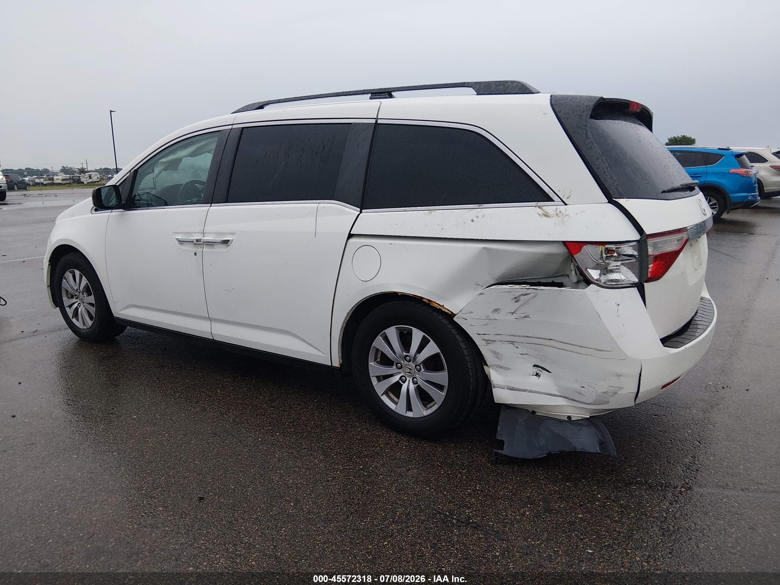 2012 Honda Odyssey Ex-l White vin: 5FNRL5H67CB012348