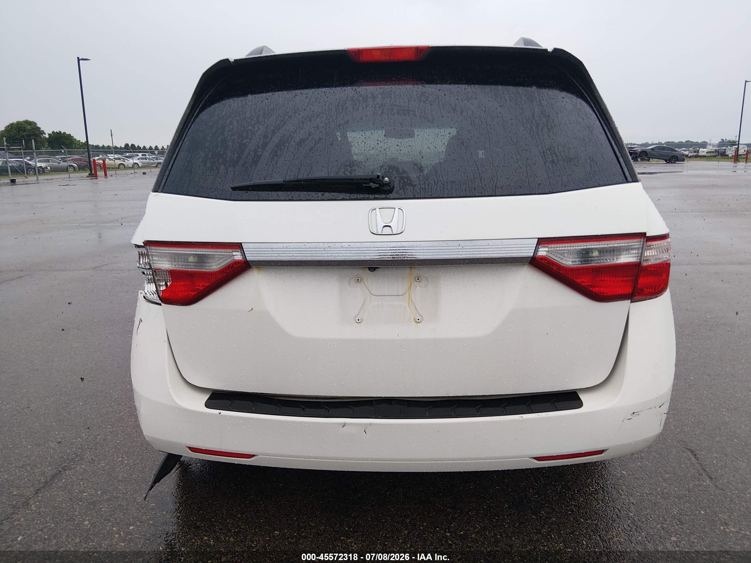 2012 Honda Odyssey Ex-l White vin: 5FNRL5H67CB012348