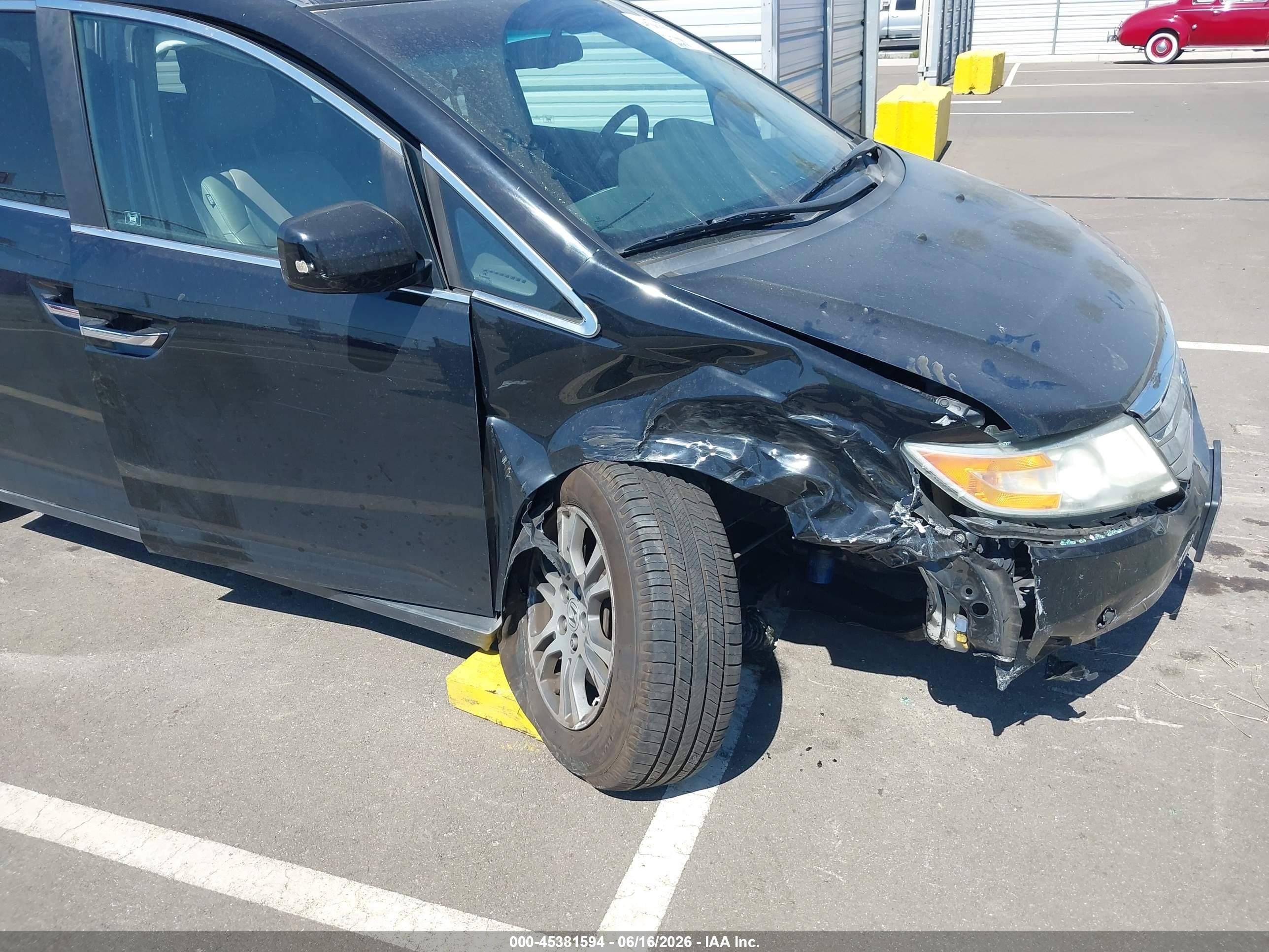 2012 Honda Odyssey Ex-l Black vin: 5FNRL5H67CB027688