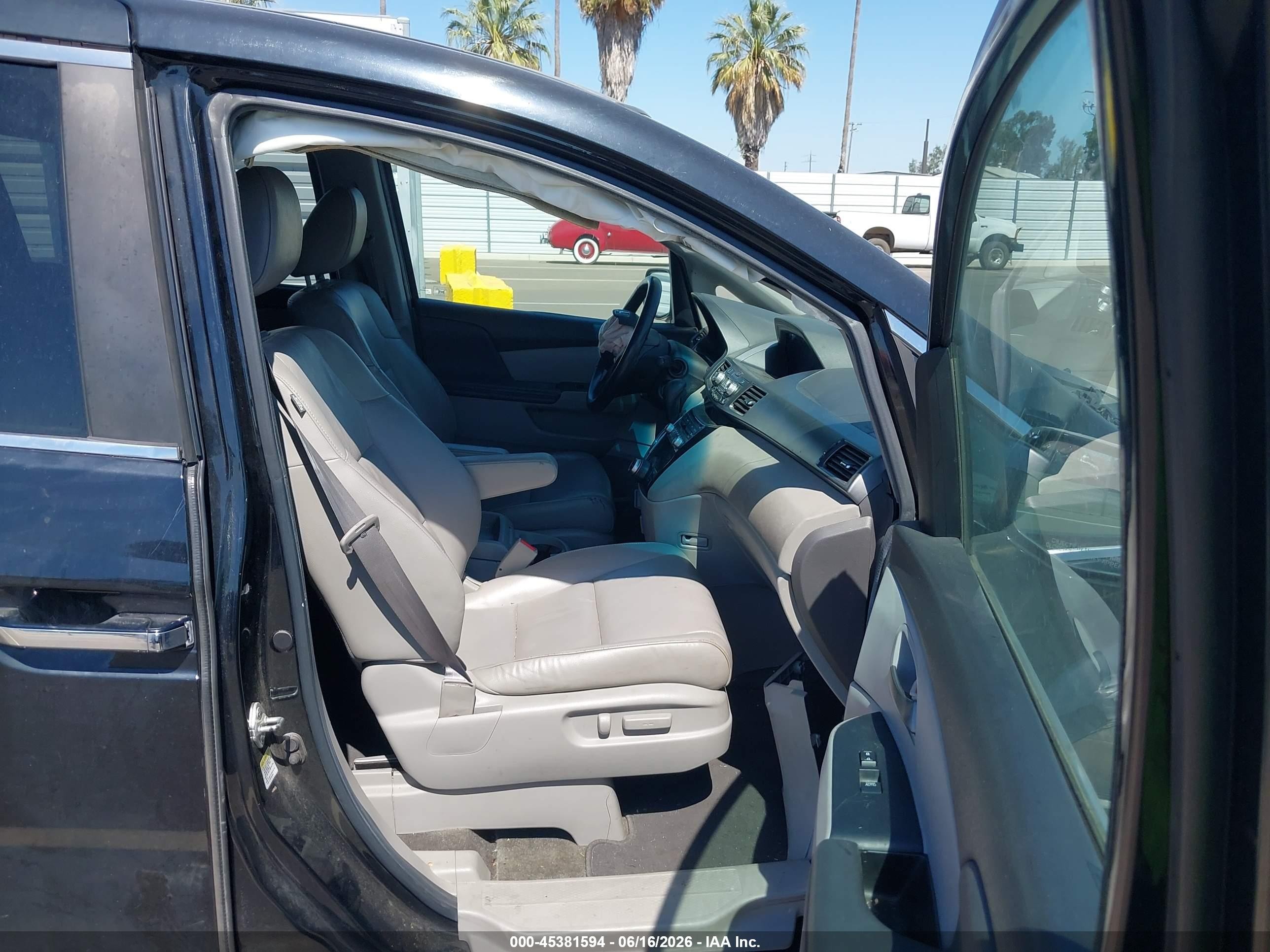 2012 Honda Odyssey Ex-l Black vin: 5FNRL5H67CB027688