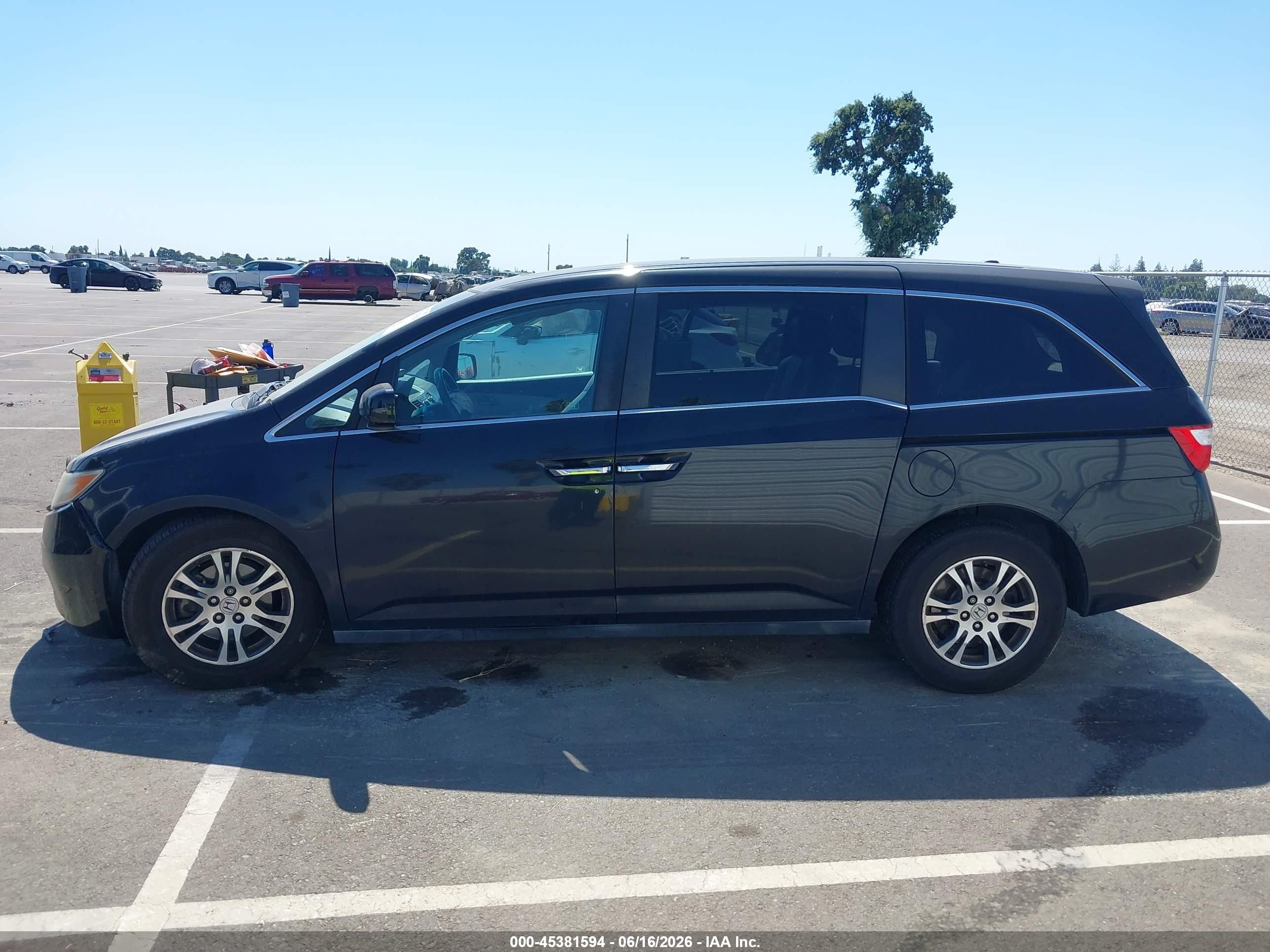 2012 Honda Odyssey Ex-l Black vin: 5FNRL5H67CB027688