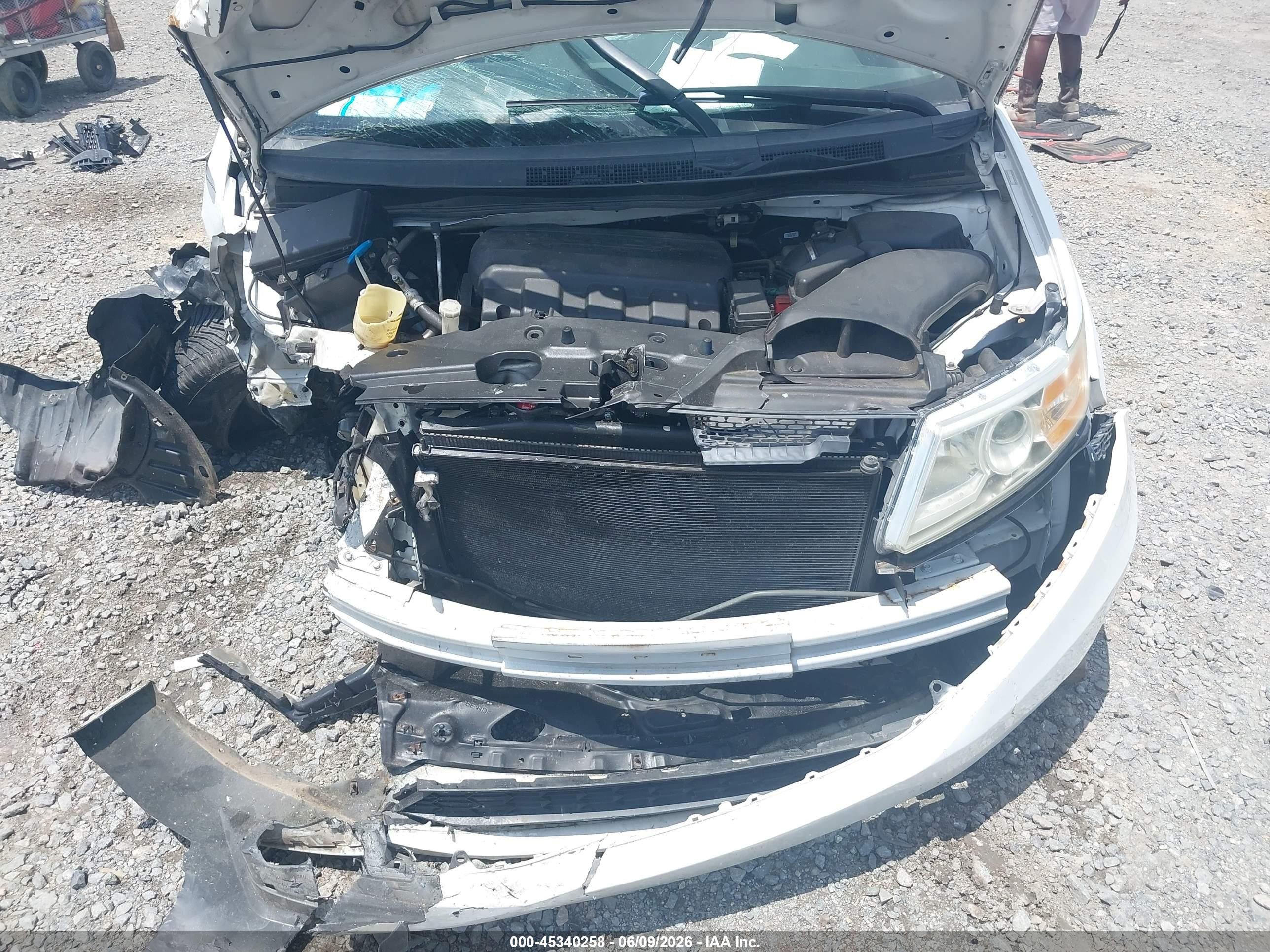 2012 Honda Odyssey Ex-l Белый vin: 5FNRL5H67CB040909