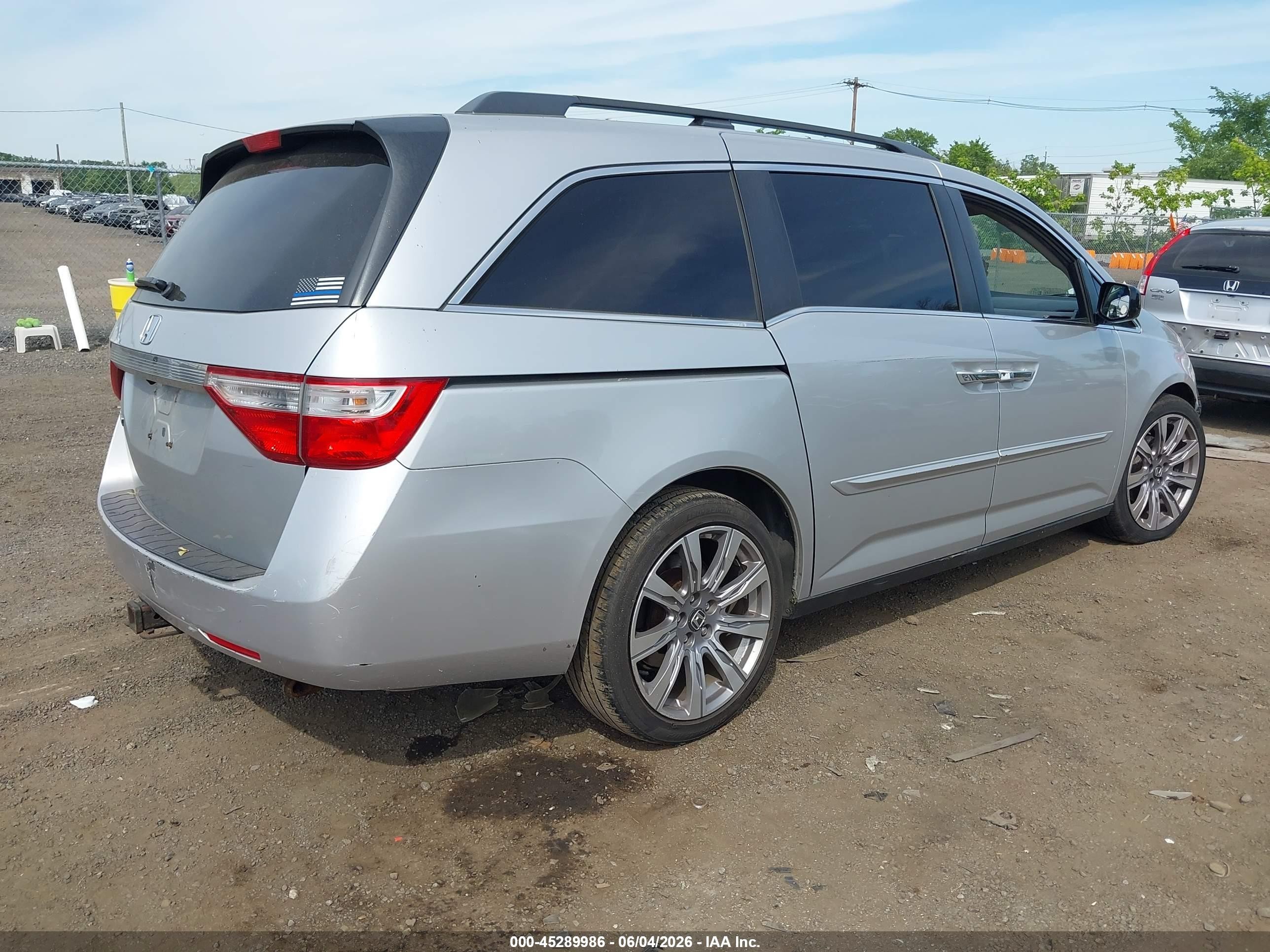2012 Honda Odyssey Ex-l Серебряный vin: 5FNRL5H67CB050002
