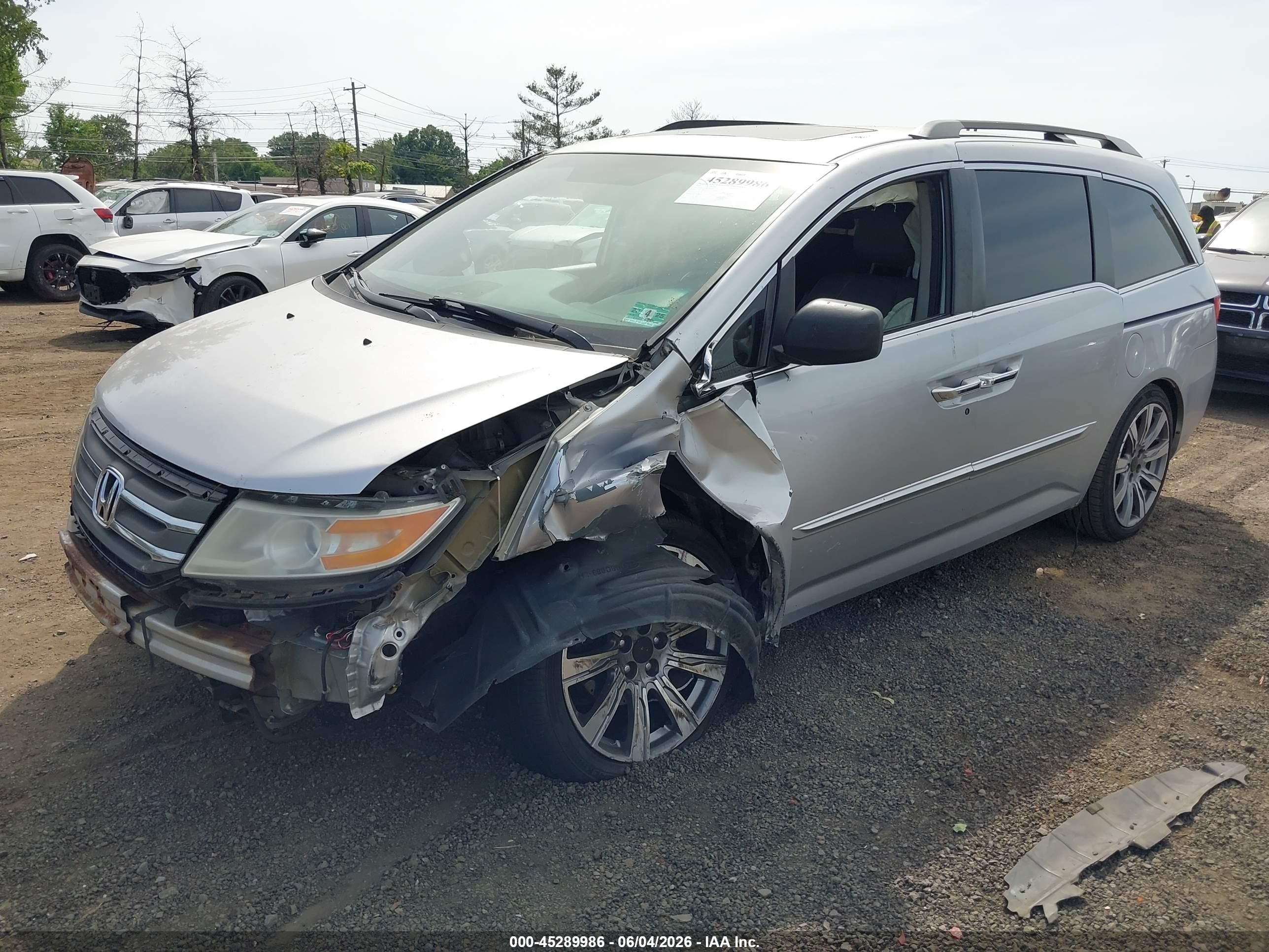 2012 Honda Odyssey Ex-l Серебряный vin: 5FNRL5H67CB050002