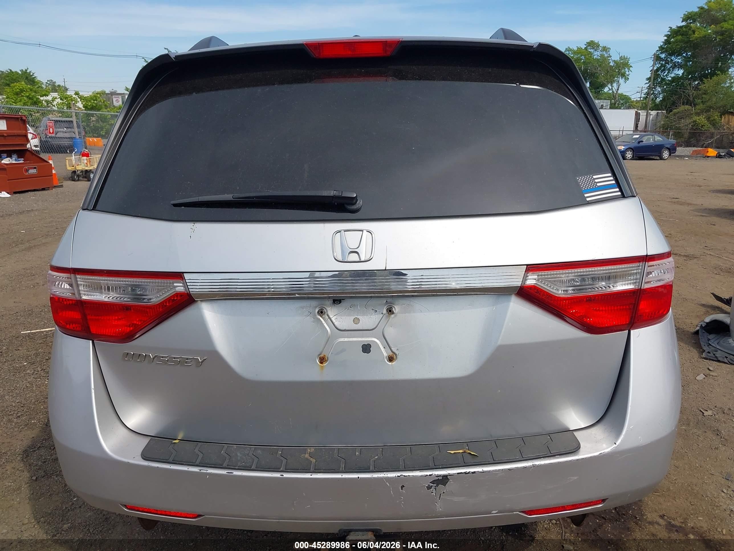 2012 Honda Odyssey Ex-l Серебряный vin: 5FNRL5H67CB050002