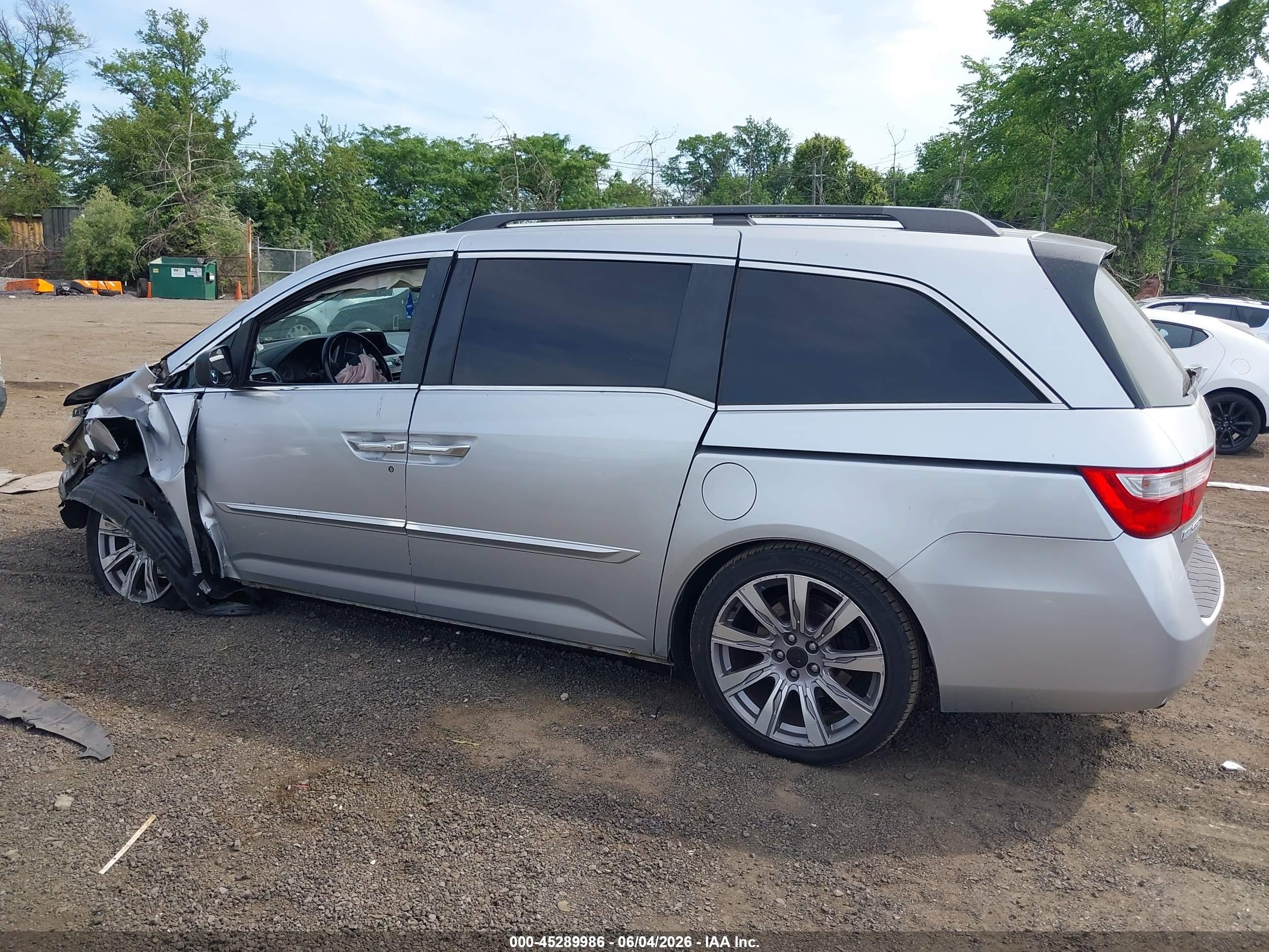 2012 Honda Odyssey Ex-l Серебряный vin: 5FNRL5H67CB050002