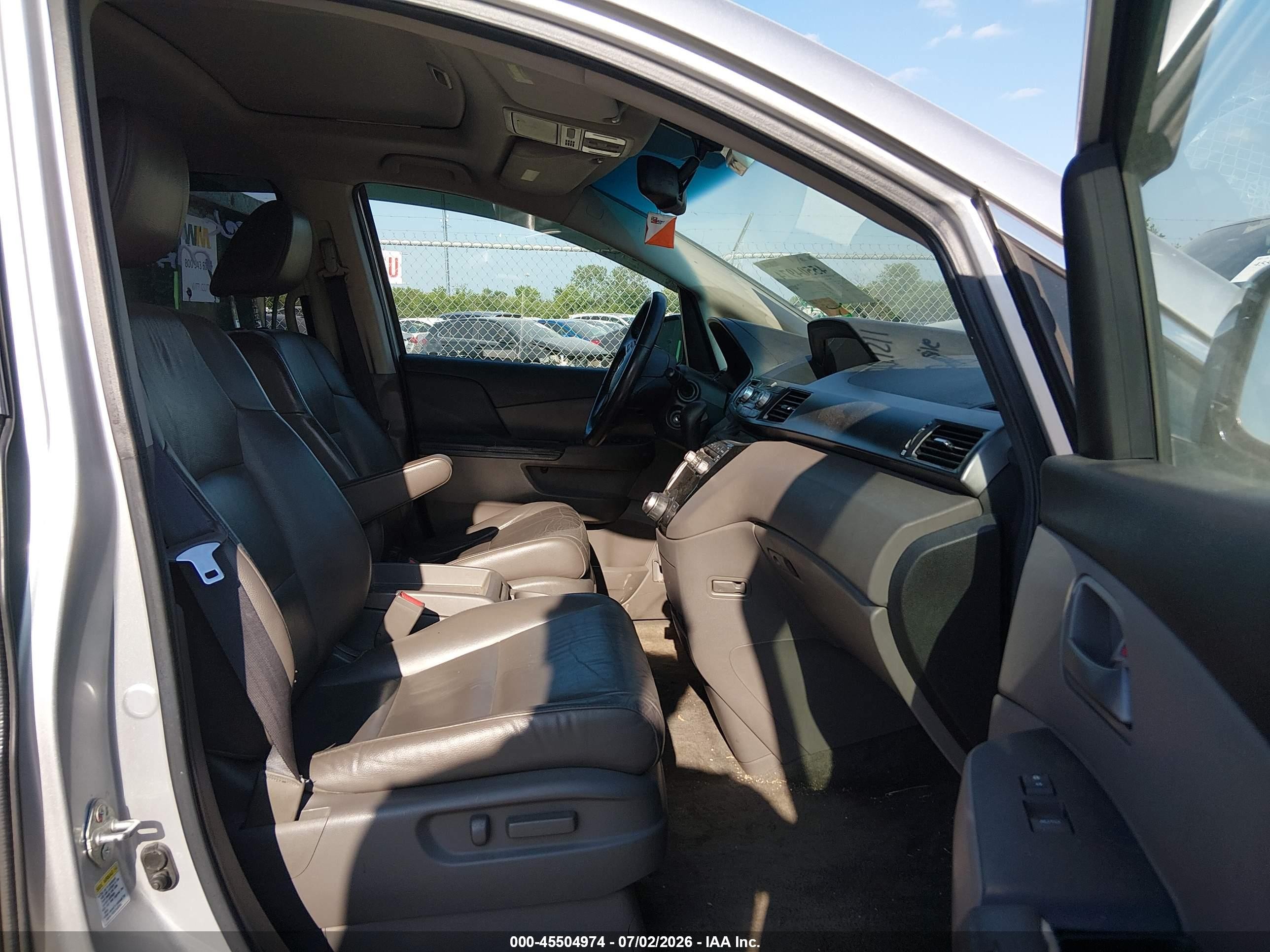 2012 Honda Odyssey Ex-l Silver vin: 5FNRL5H67CB051036