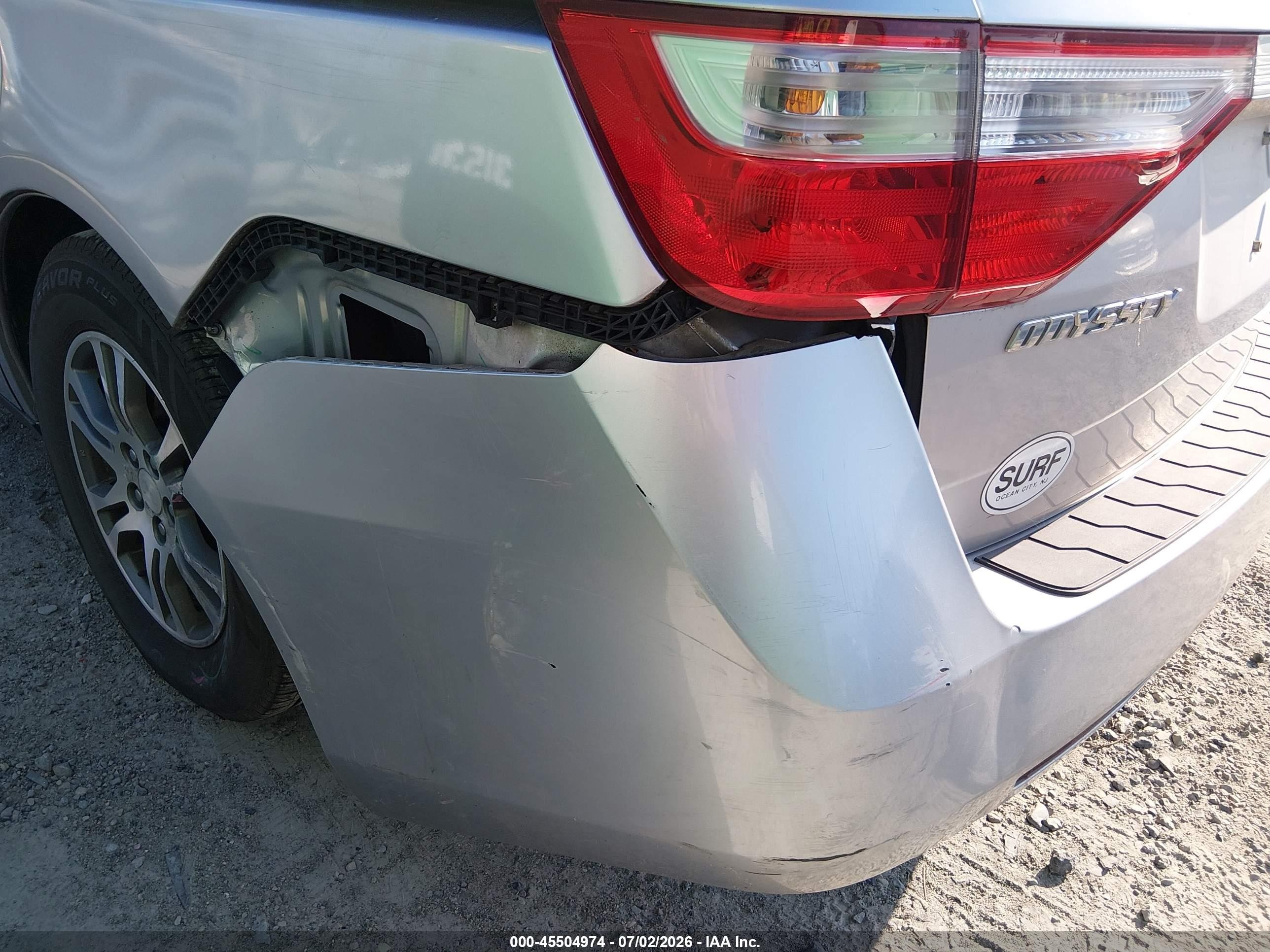 2012 Honda Odyssey Ex-l Silver vin: 5FNRL5H67CB051036