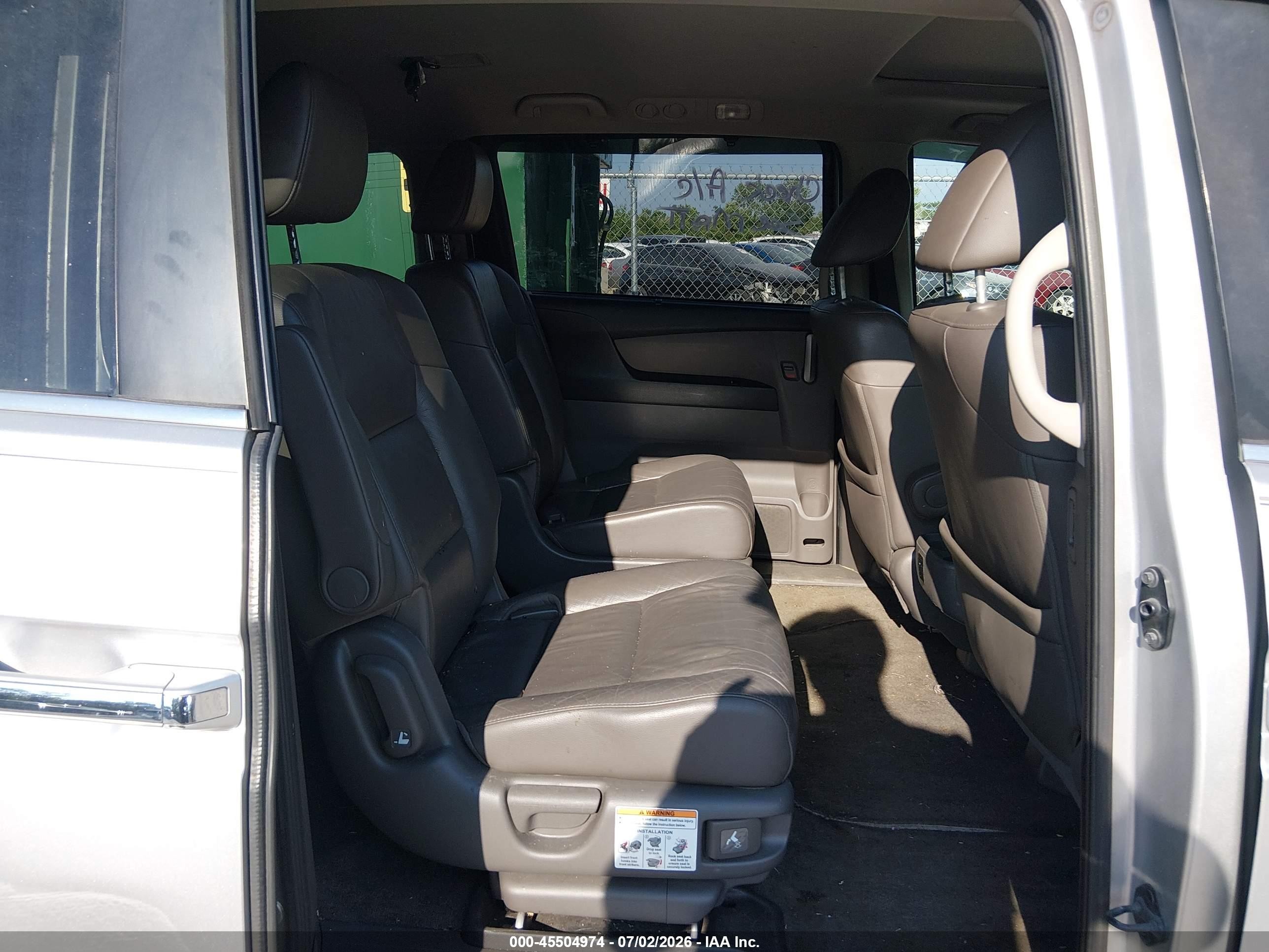 2012 Honda Odyssey Ex-l Silver vin: 5FNRL5H67CB051036