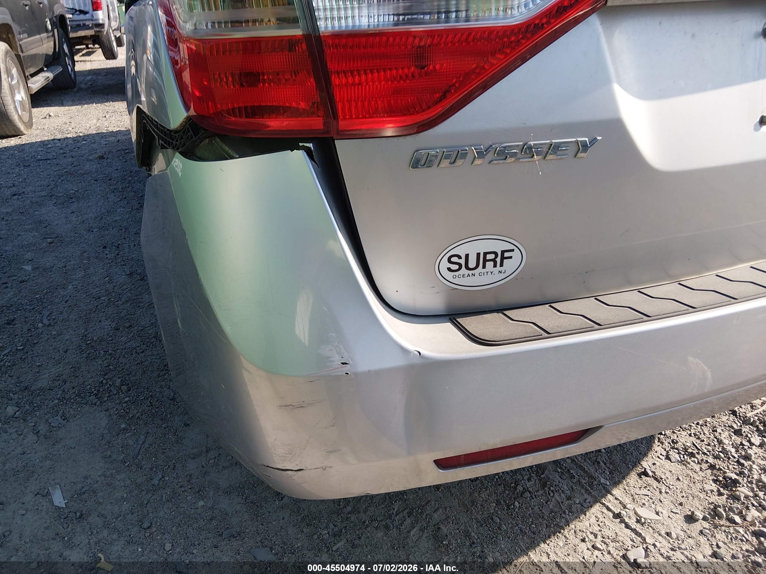 2012 Honda Odyssey Ex-l Silver vin: 5FNRL5H67CB051036