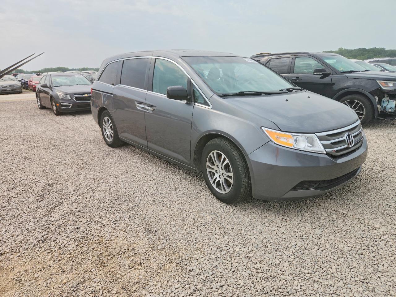 2012 Honda Odyssey Exl Gray vin: 5FNRL5H67CB066698