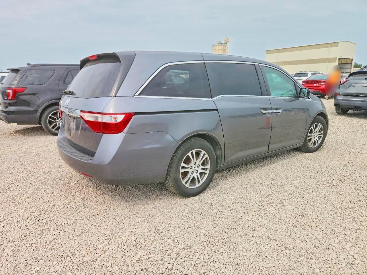 2012 Honda Odyssey Exl Gray vin: 5FNRL5H67CB066698