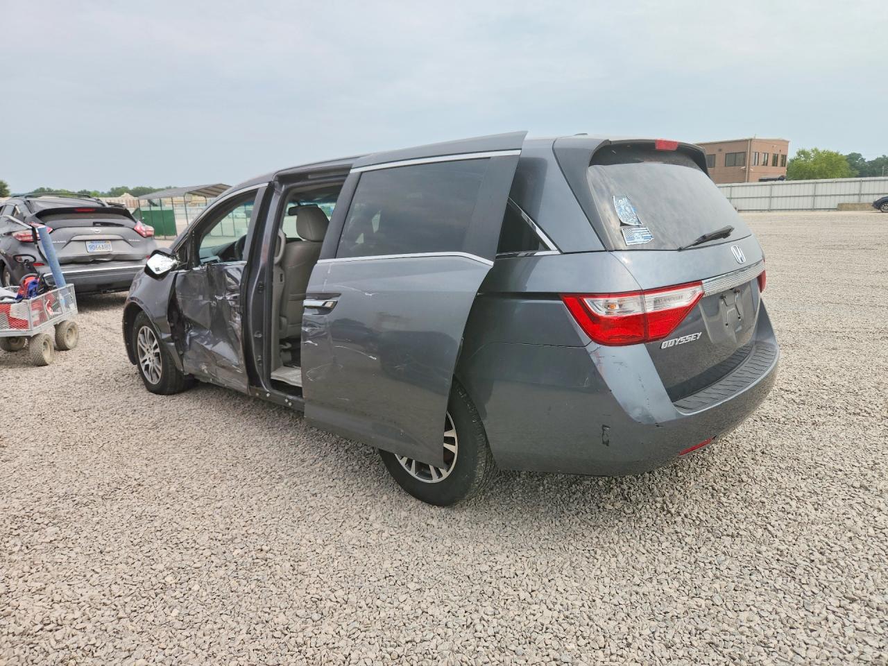 2012 Honda Odyssey Exl Gray vin: 5FNRL5H67CB066698