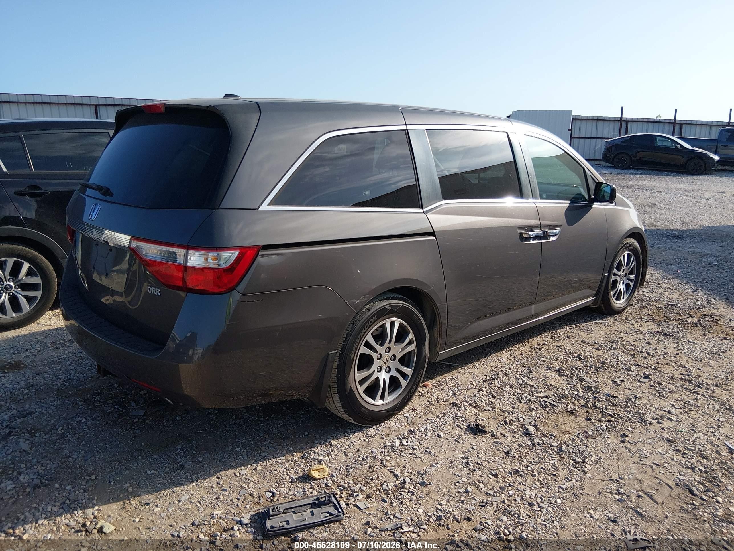 2012 Honda Odyssey Ex-l Серый vin: 5FNRL5H67CB082951