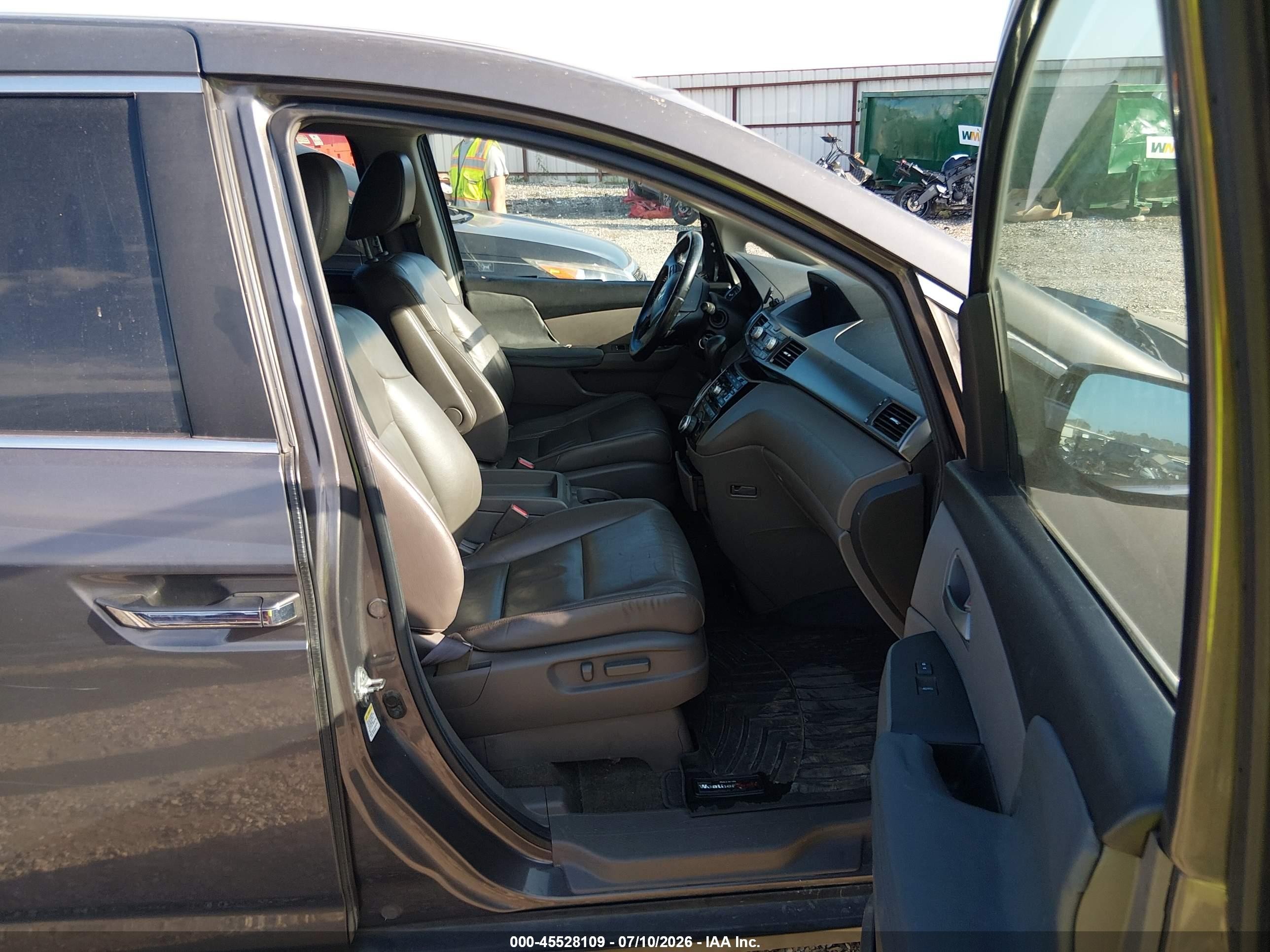 2012 Honda Odyssey Ex-l Серый vin: 5FNRL5H67CB082951