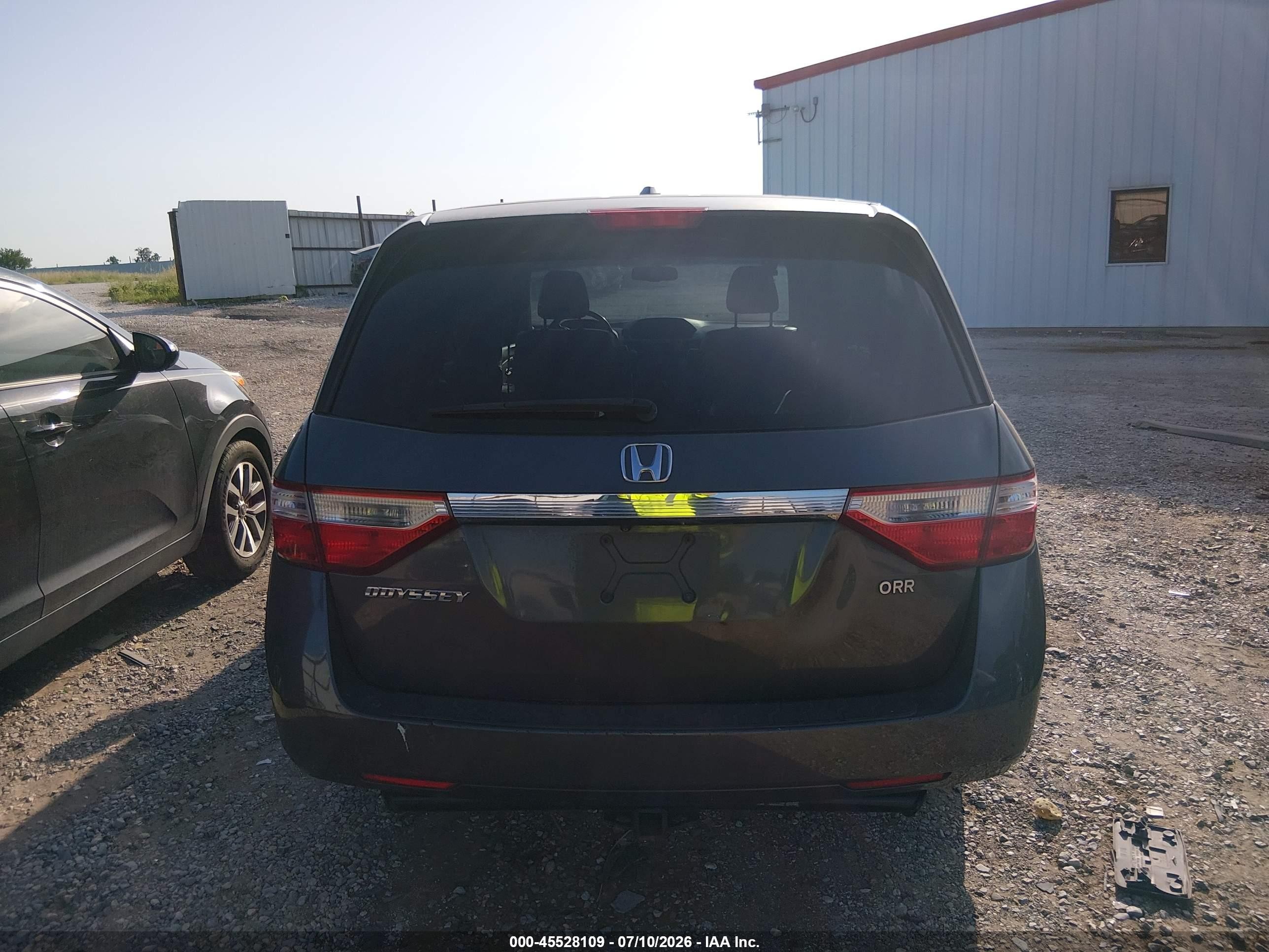 2012 Honda Odyssey Ex-l Серый vin: 5FNRL5H67CB082951