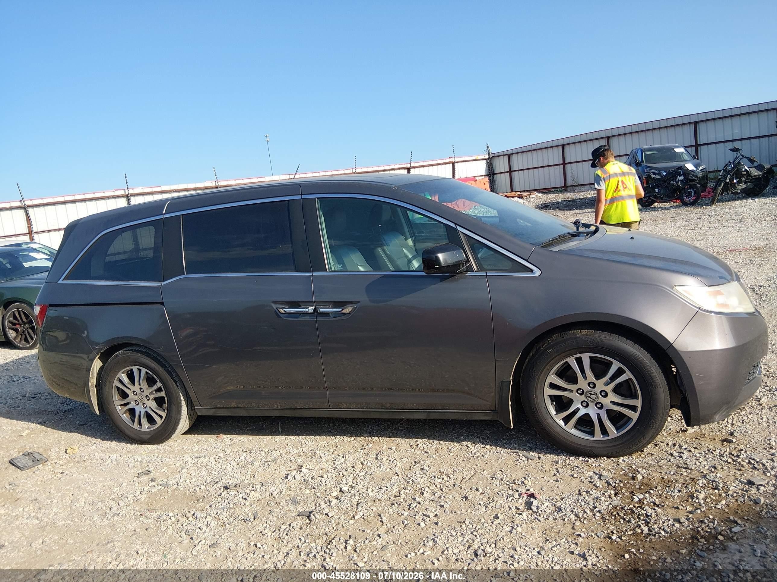 2012 Honda Odyssey Ex-l Серый vin: 5FNRL5H67CB082951