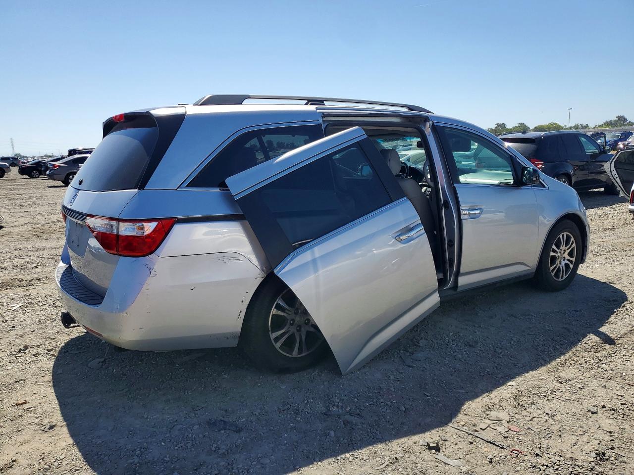 2012 Honda Odyssey Exl Silver vin: 5FNRL5H67CB091178
