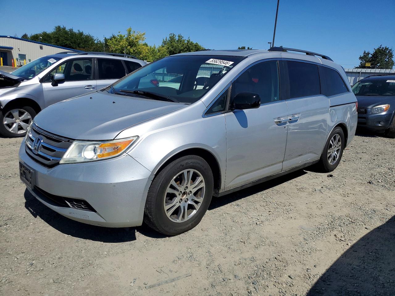 2012 Honda Odyssey Exl Silver vin: 5FNRL5H67CB091178