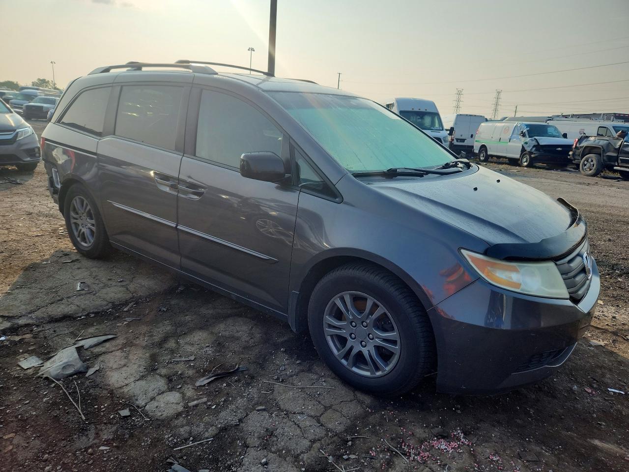 2012 Honda Odyssey Exl Gray vin: 5FNRL5H67CB094033