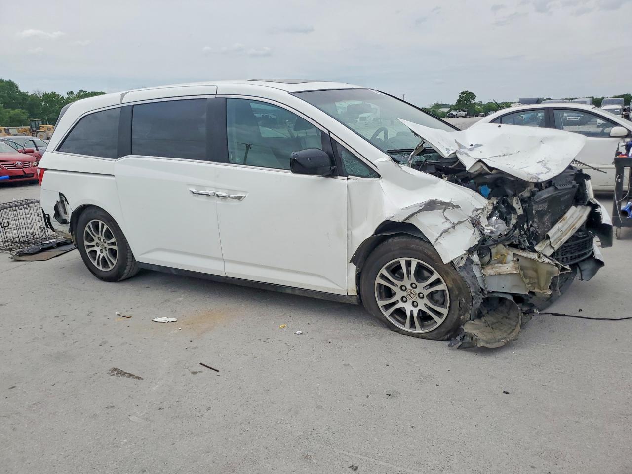 2012 Honda Odyssey Exl Белый vin: 5FNRL5H67CB095313