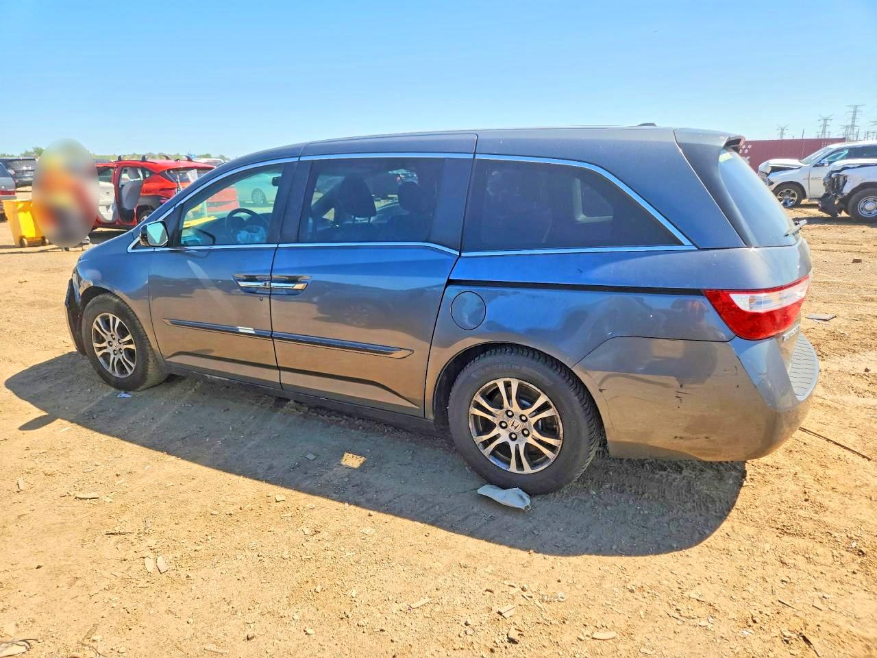 2012 Honda Odyssey Exl Gray vin: 5FNRL5H67CB096980