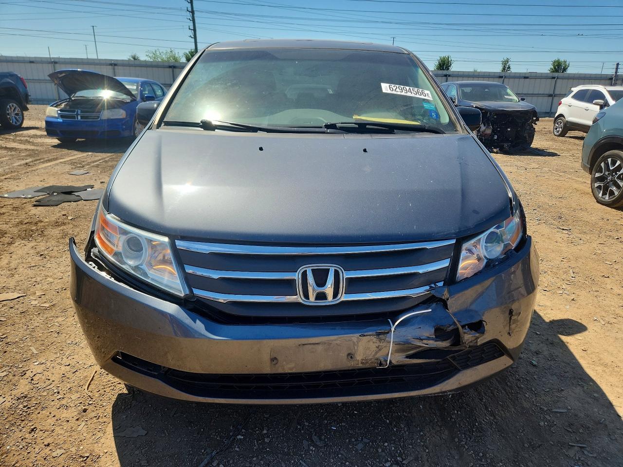2012 Honda Odyssey Exl Gray vin: 5FNRL5H67CB096980