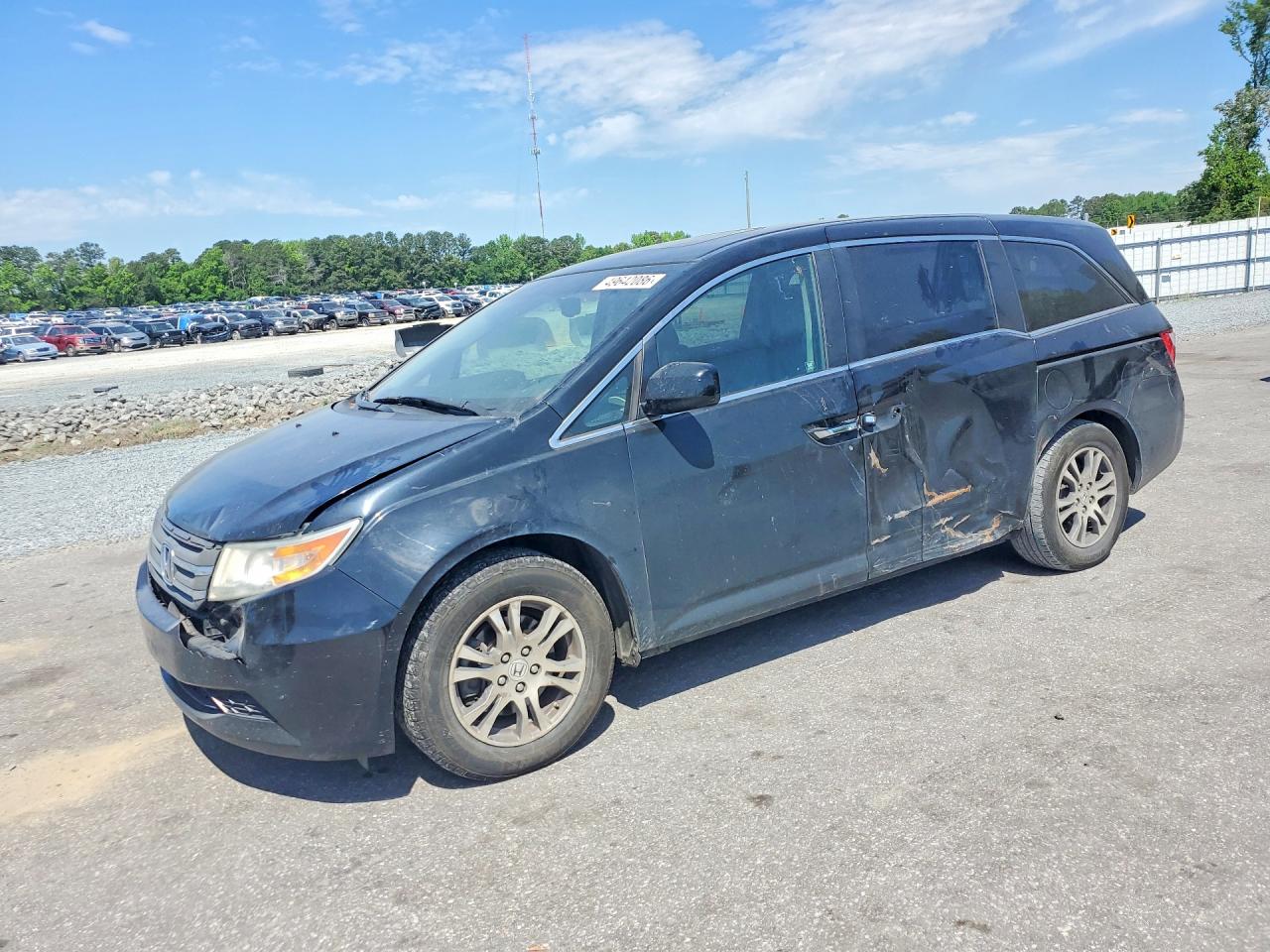 2012 Honda Odyssey Exl Gray vin: 5FNRL5H67CB099975