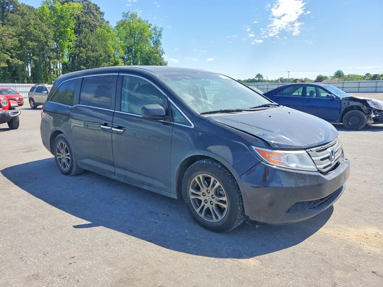 2012 Honda Odyssey Exl Gray vin: 5FNRL5H67CB099975
