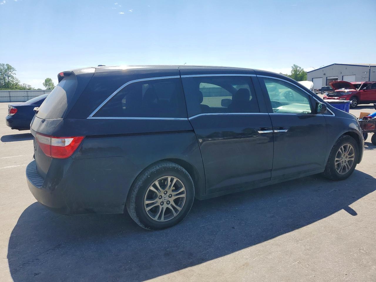 2012 Honda Odyssey Exl Gray vin: 5FNRL5H67CB099975