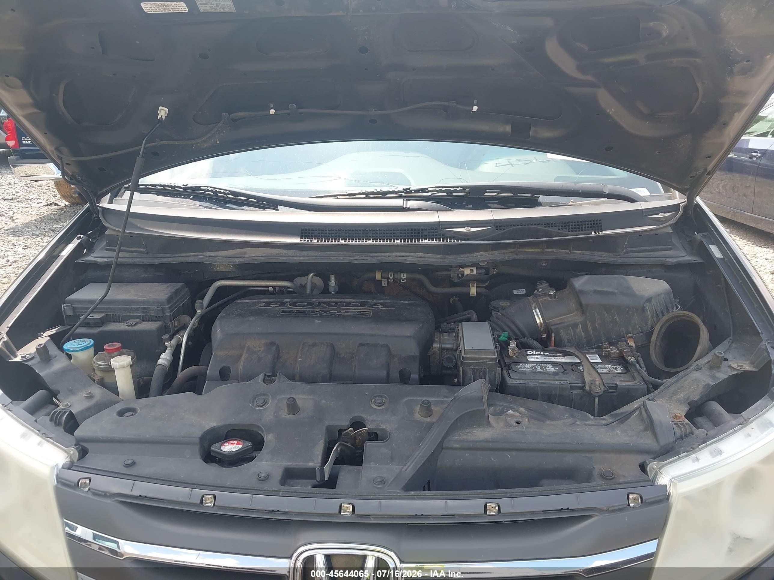 2012 Honda Odyssey Ex-l Black vin: 5FNRL5H67CB103572