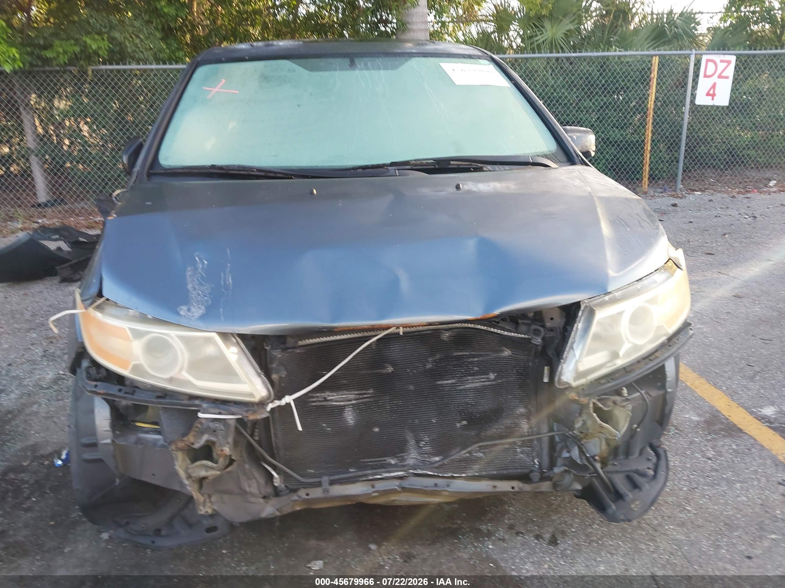 2012 Honda Odyssey Ex-l Серый vin: 5FNRL5H67CB117648