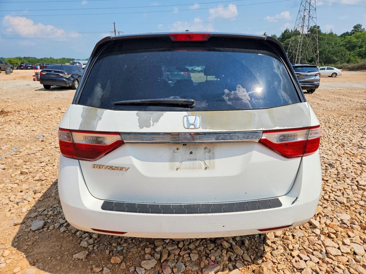 2012 Honda Odyssey Exl White vin: 5FNRL5H67CB120887