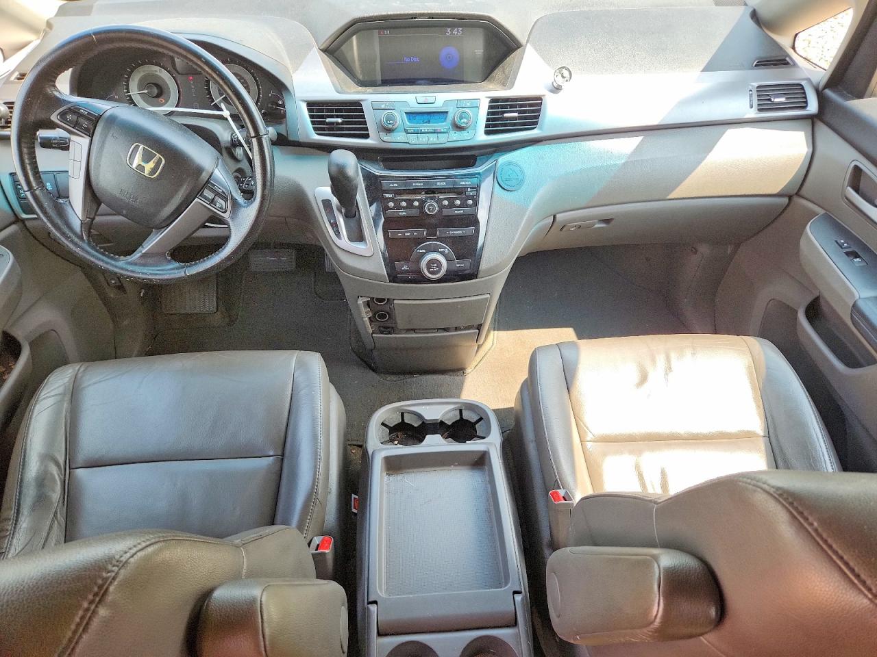 2012 Honda Odyssey Exl White vin: 5FNRL5H67CB120887