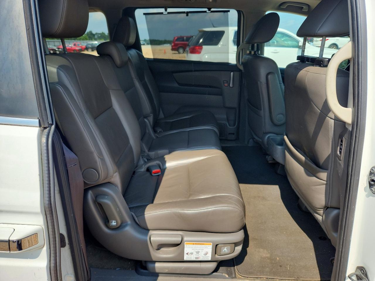 2012 Honda Odyssey Exl White vin: 5FNRL5H67CB120887